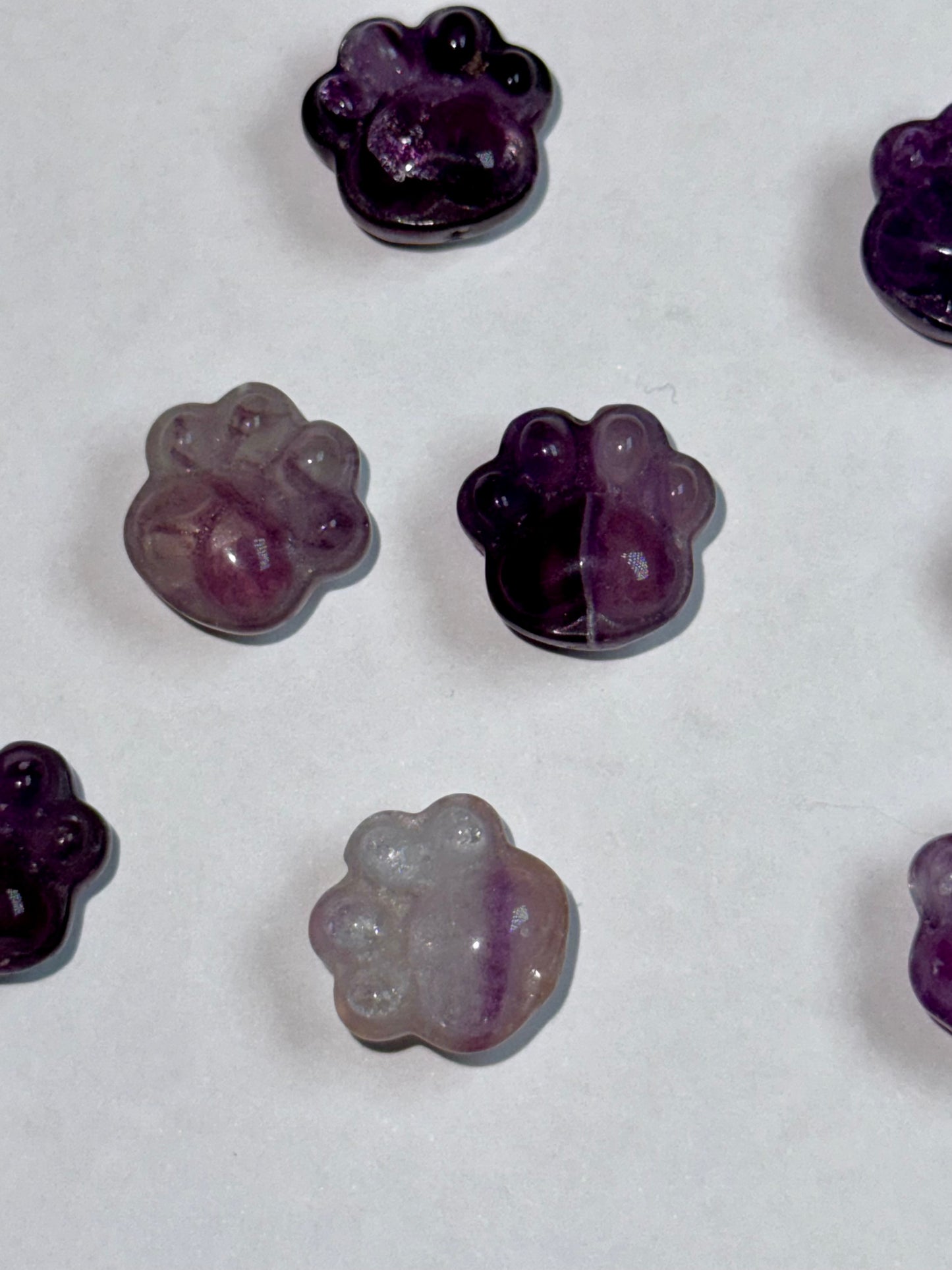 Mini Fluorite Paw Print