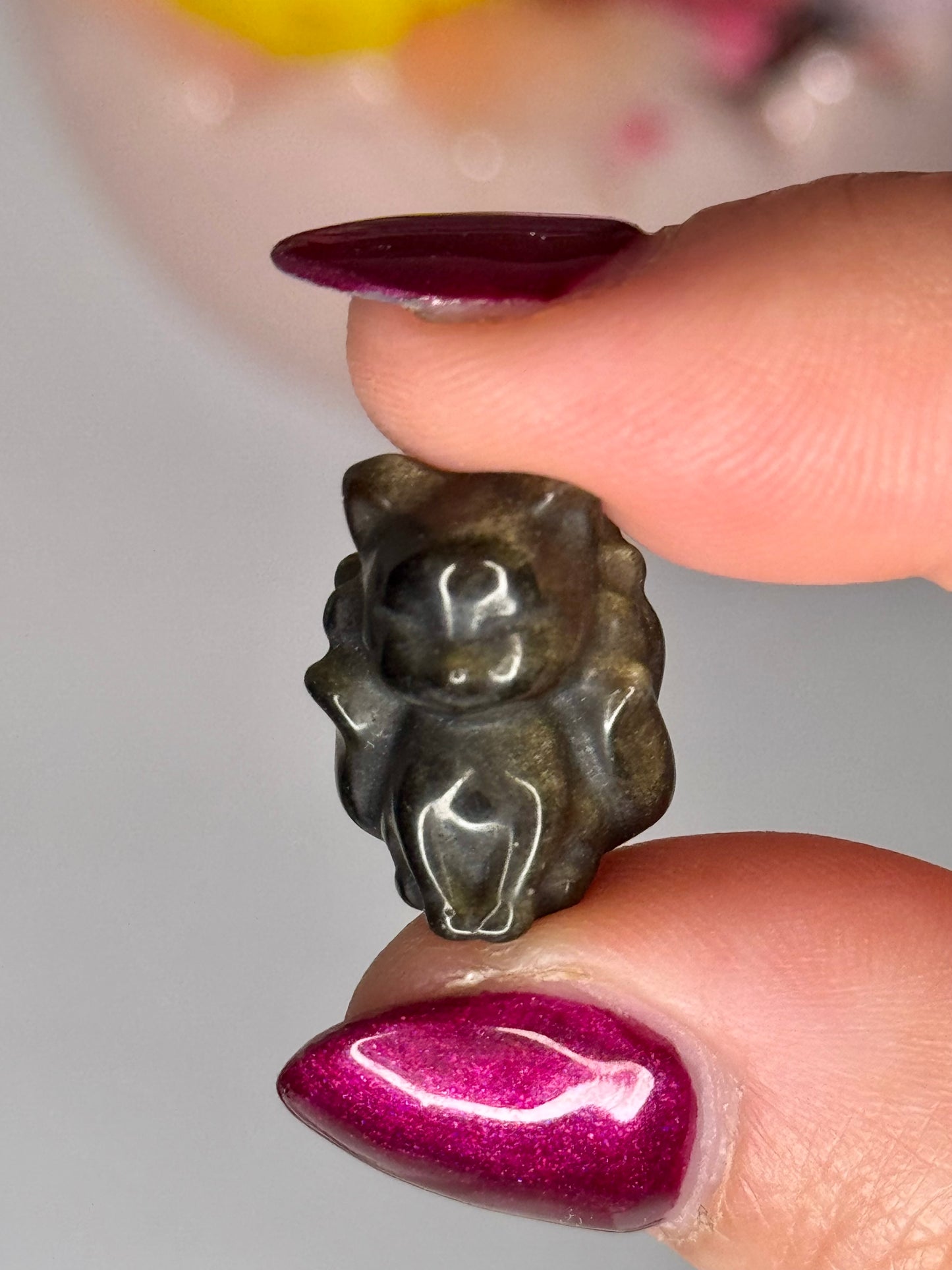 Mini Gold Sheen Obsidian Nine Tails