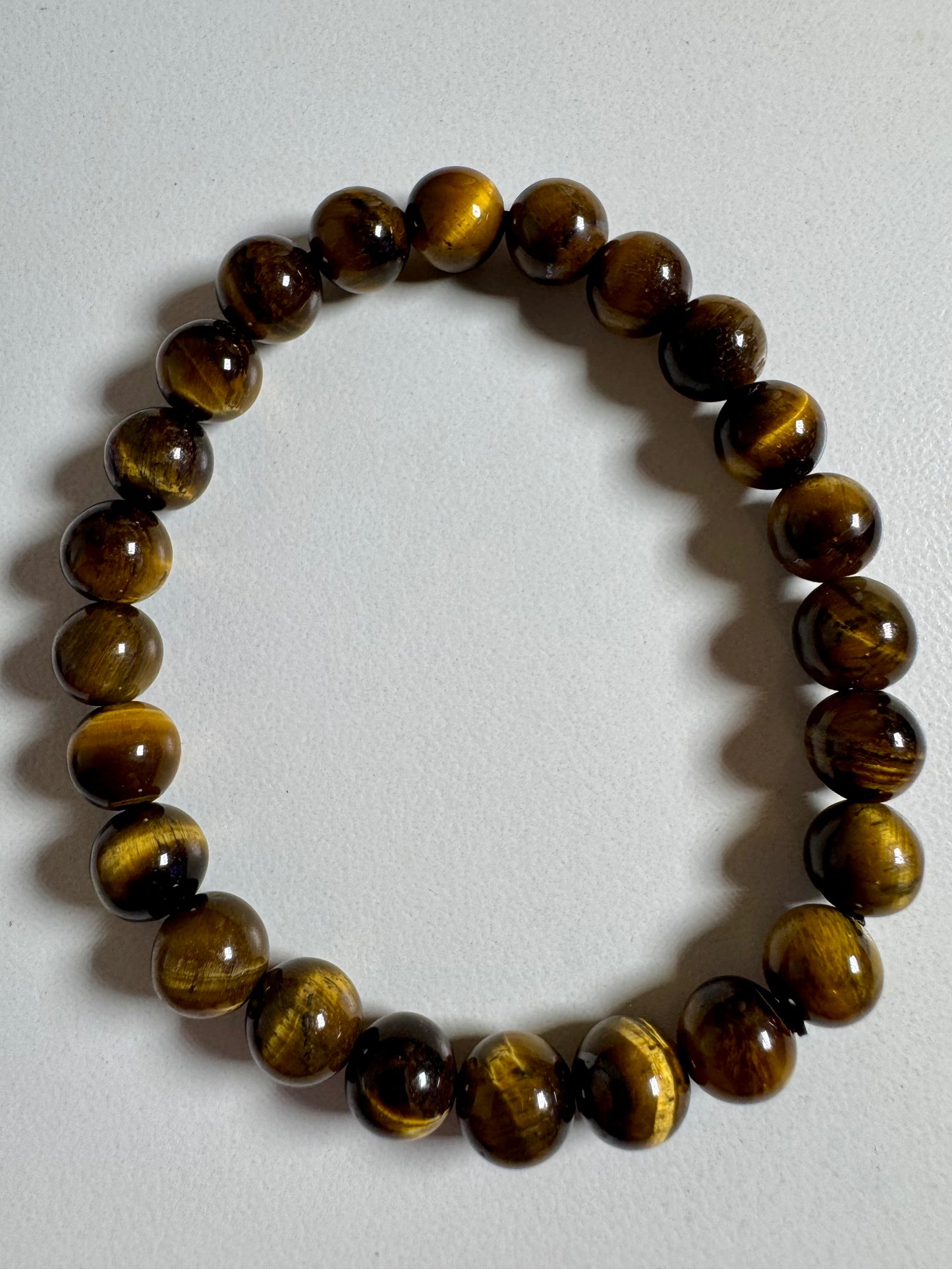 8mm Tigers Eye Bead Bracelet