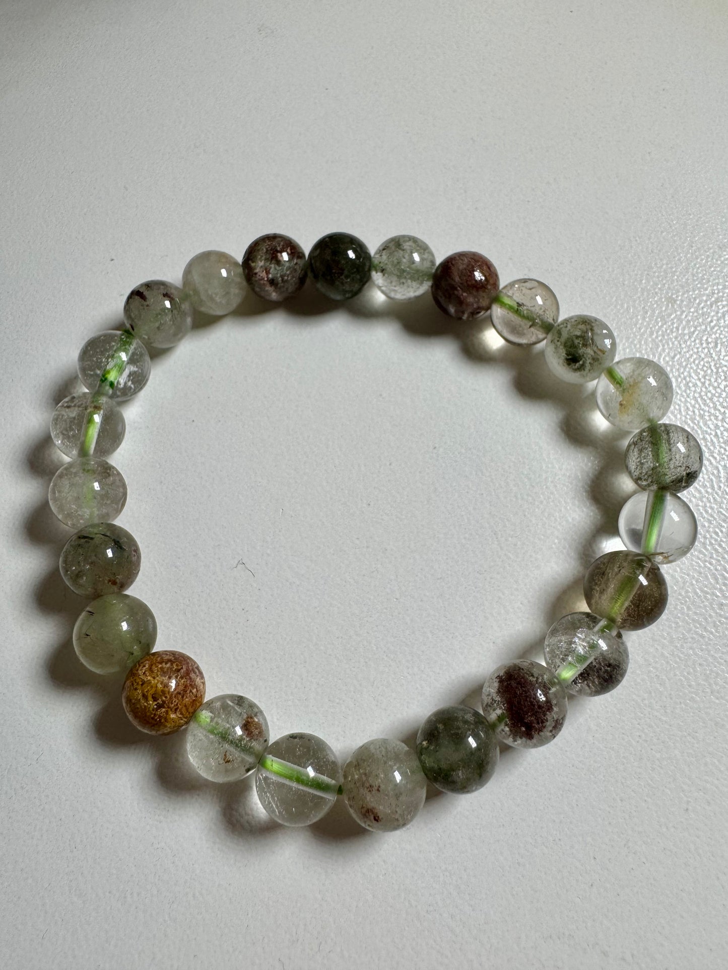 8mm Garden Quartz Bead Bracelet
