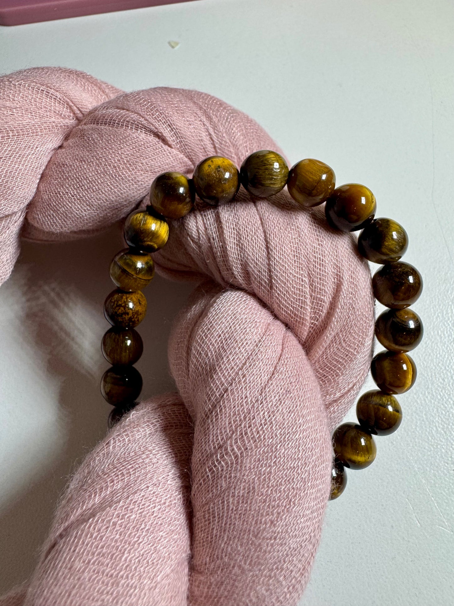 8mm Tigers Eye Bead Bracelet