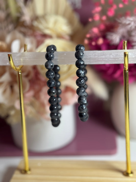 8mm Larvikite Bead Bracelet