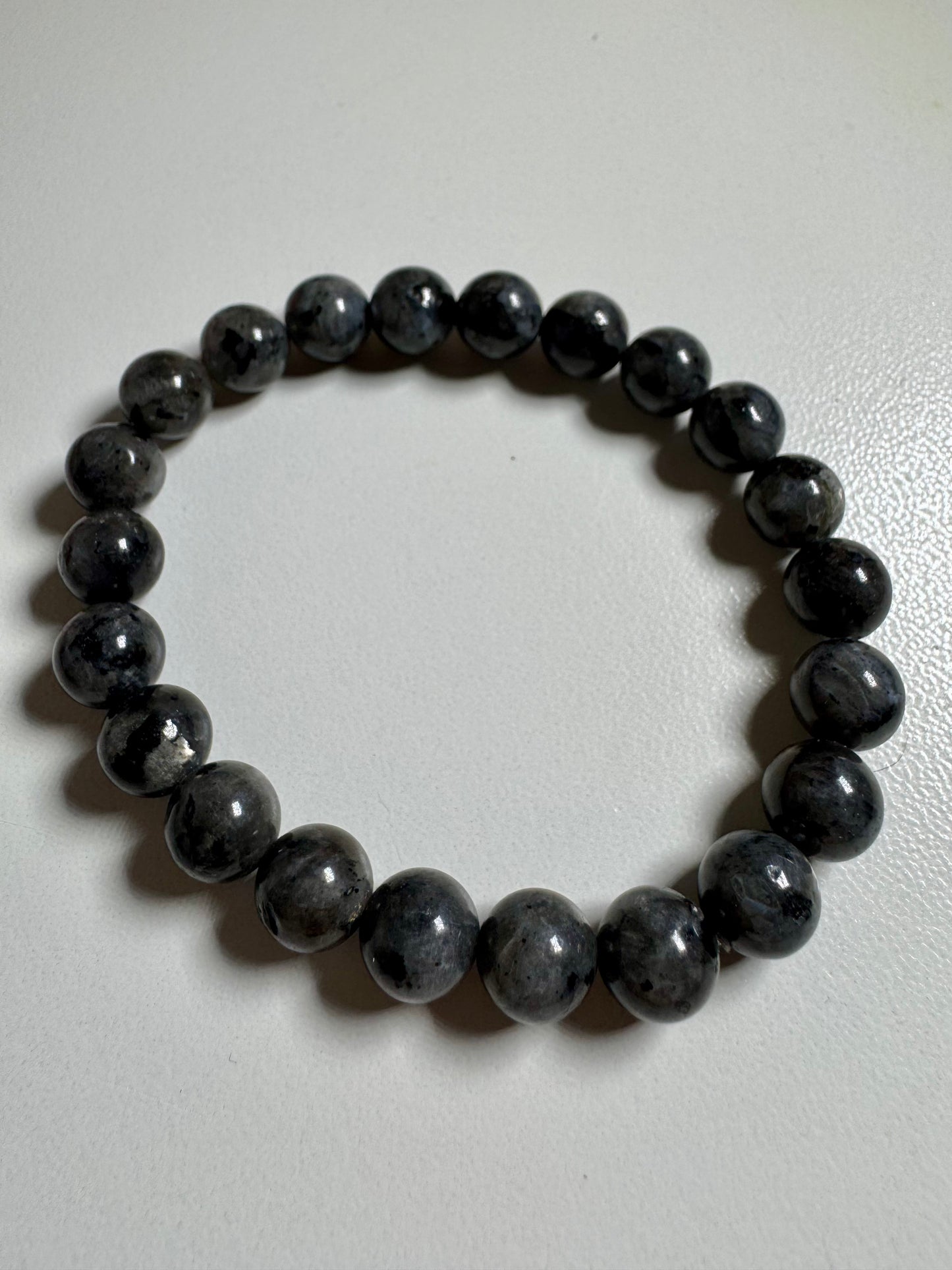 8mm Larvikite Bead Bracelet