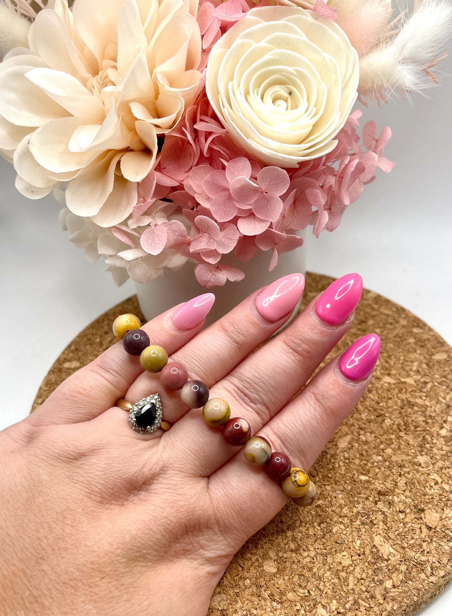 Mookaite Jasper 8mm Bead Bracelet