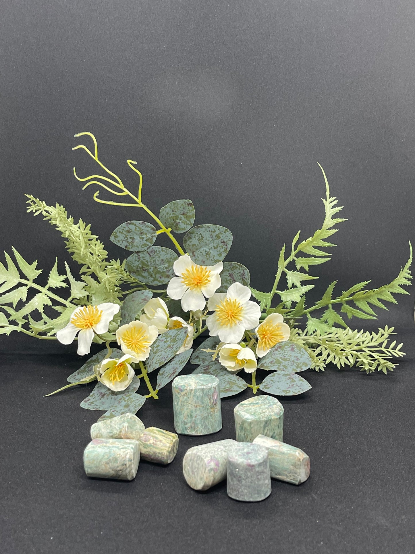 Ruby in Fuchsite Tumbled Stones