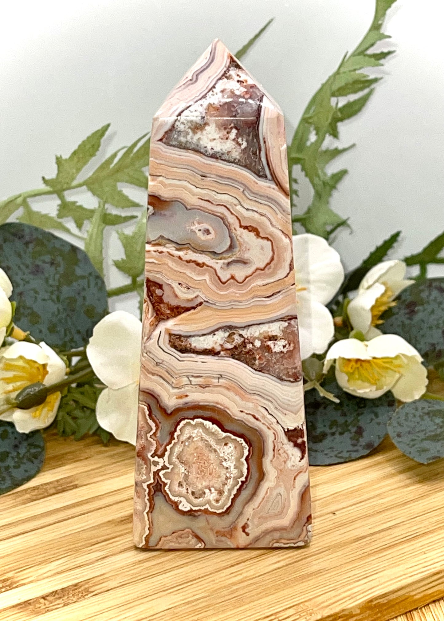 Crazy Lace Agate Tower