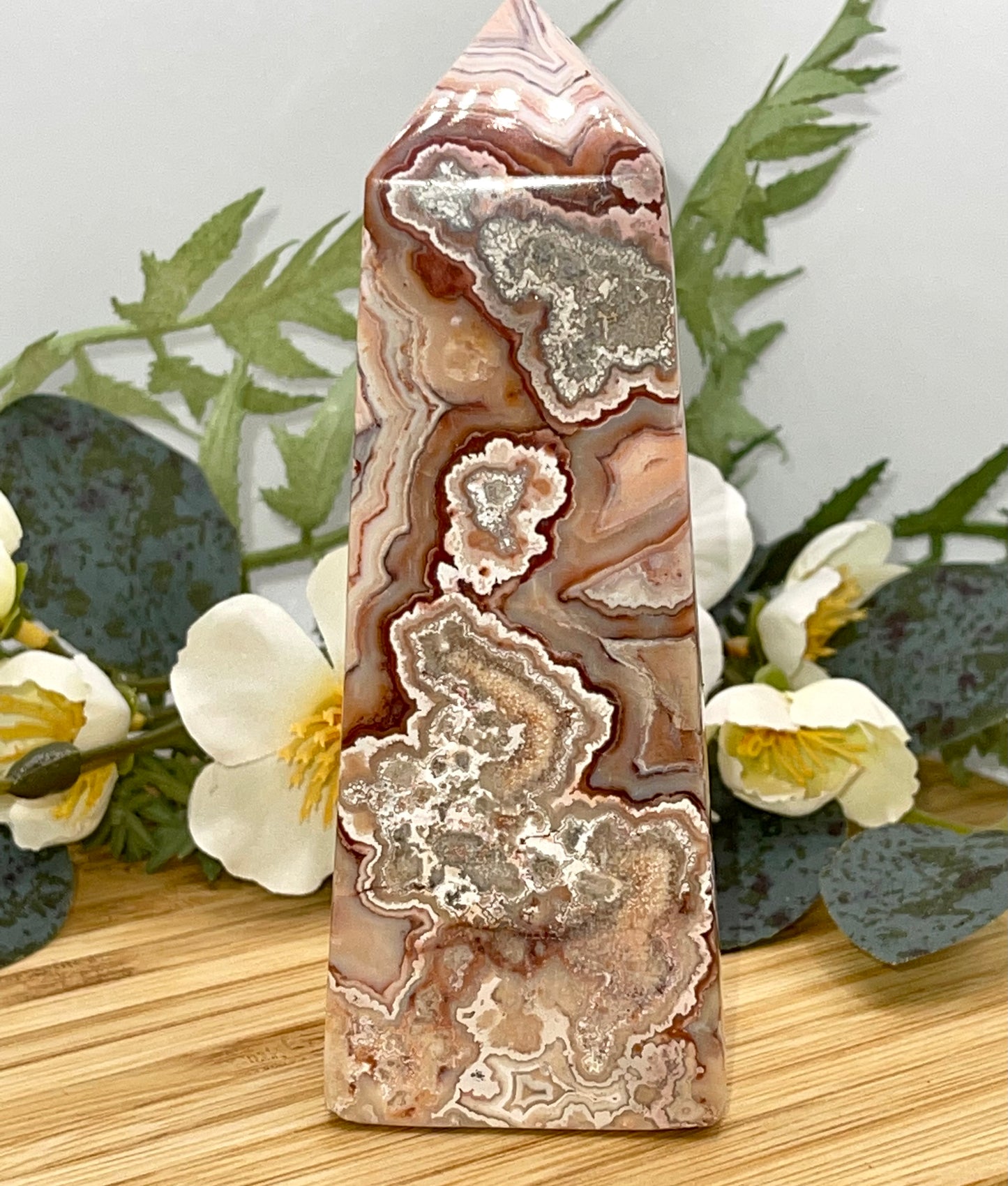Crazy Lace Agate Tower