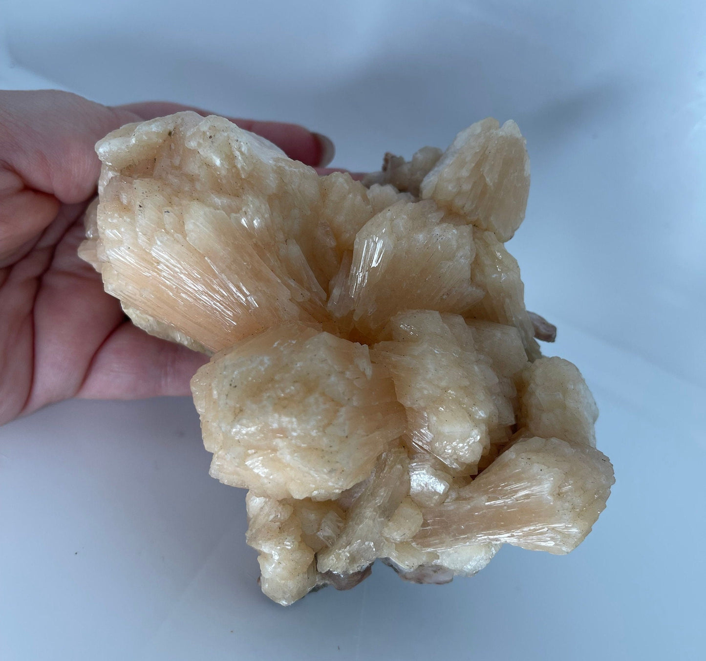 Peach Stilbite Cluster, Natural Specimen - 457g