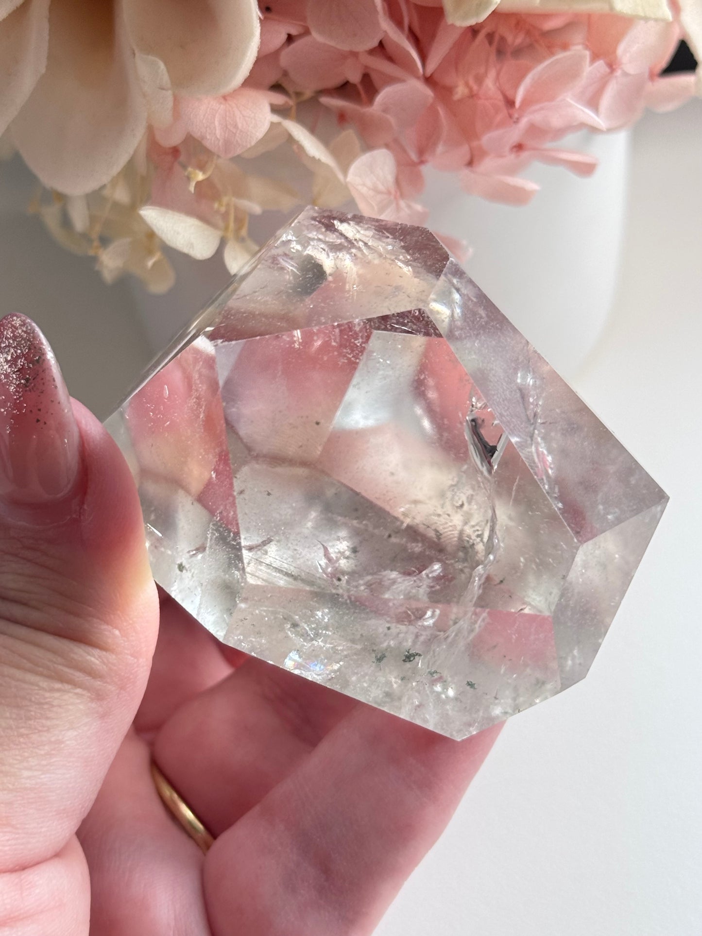 Clear Quartz Freeform with small Chlorite Inclusions