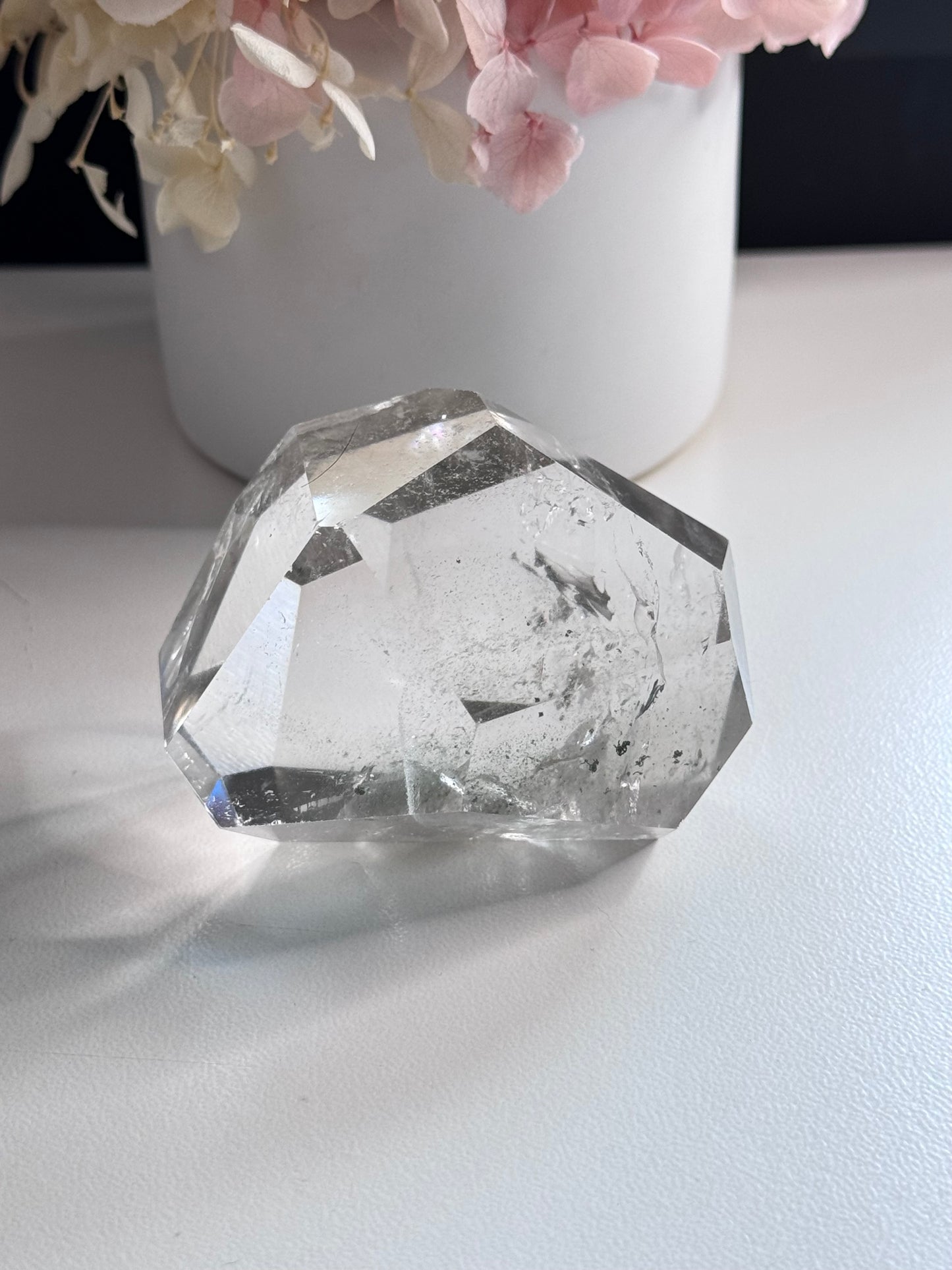 Clear Quartz Freeform with small Chlorite Inclusions
