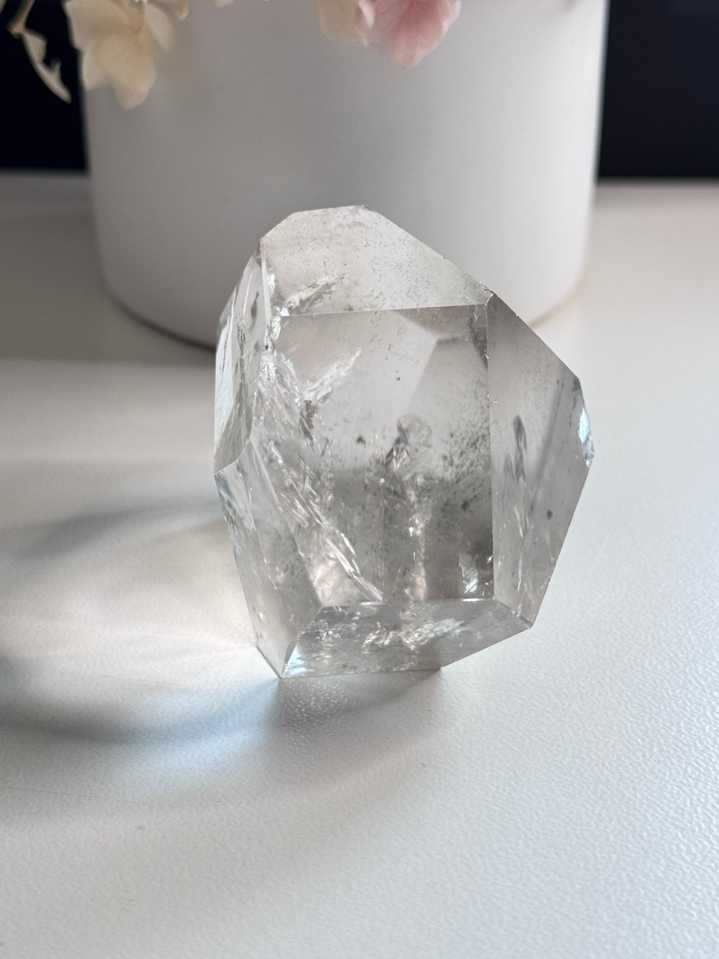 Clear Quartz Freeform with small Chlorite Inclusions
