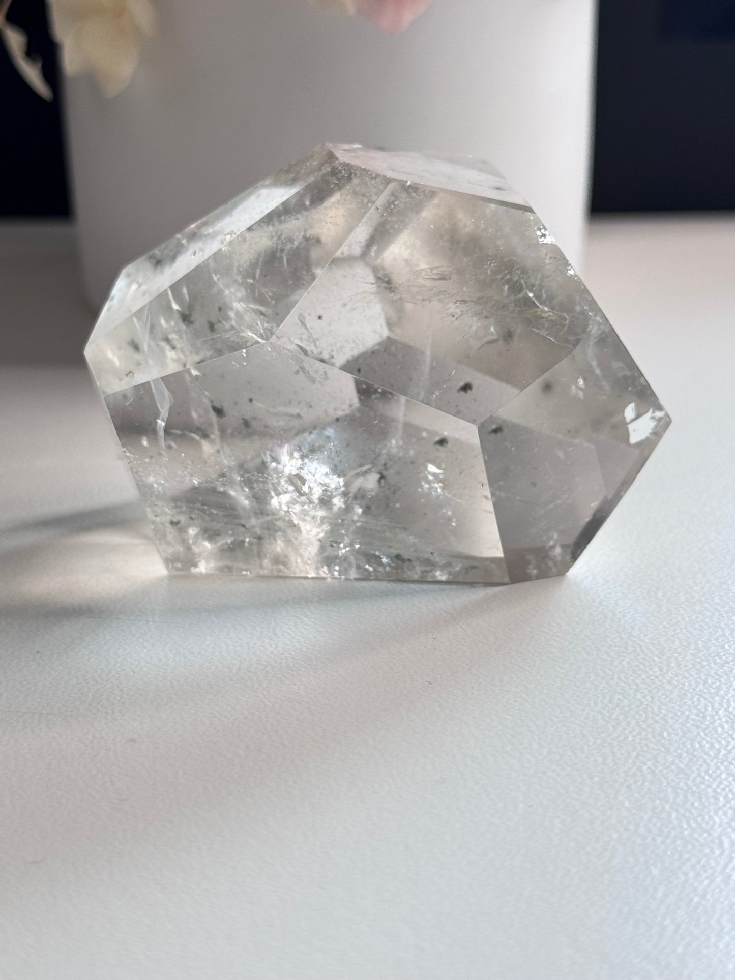 Clear Quartz Freeform with small Chlorite Inclusions