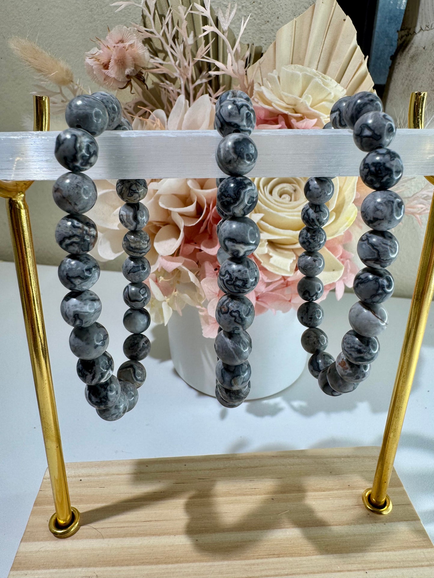 Picasso Jasper 8mm Bead Bracelet