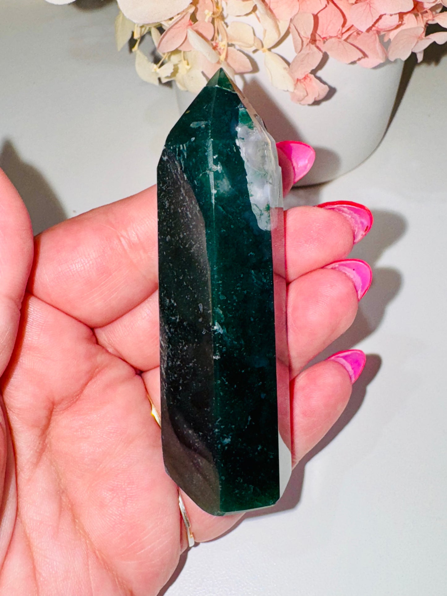 Moss Agate Tower (low grade)