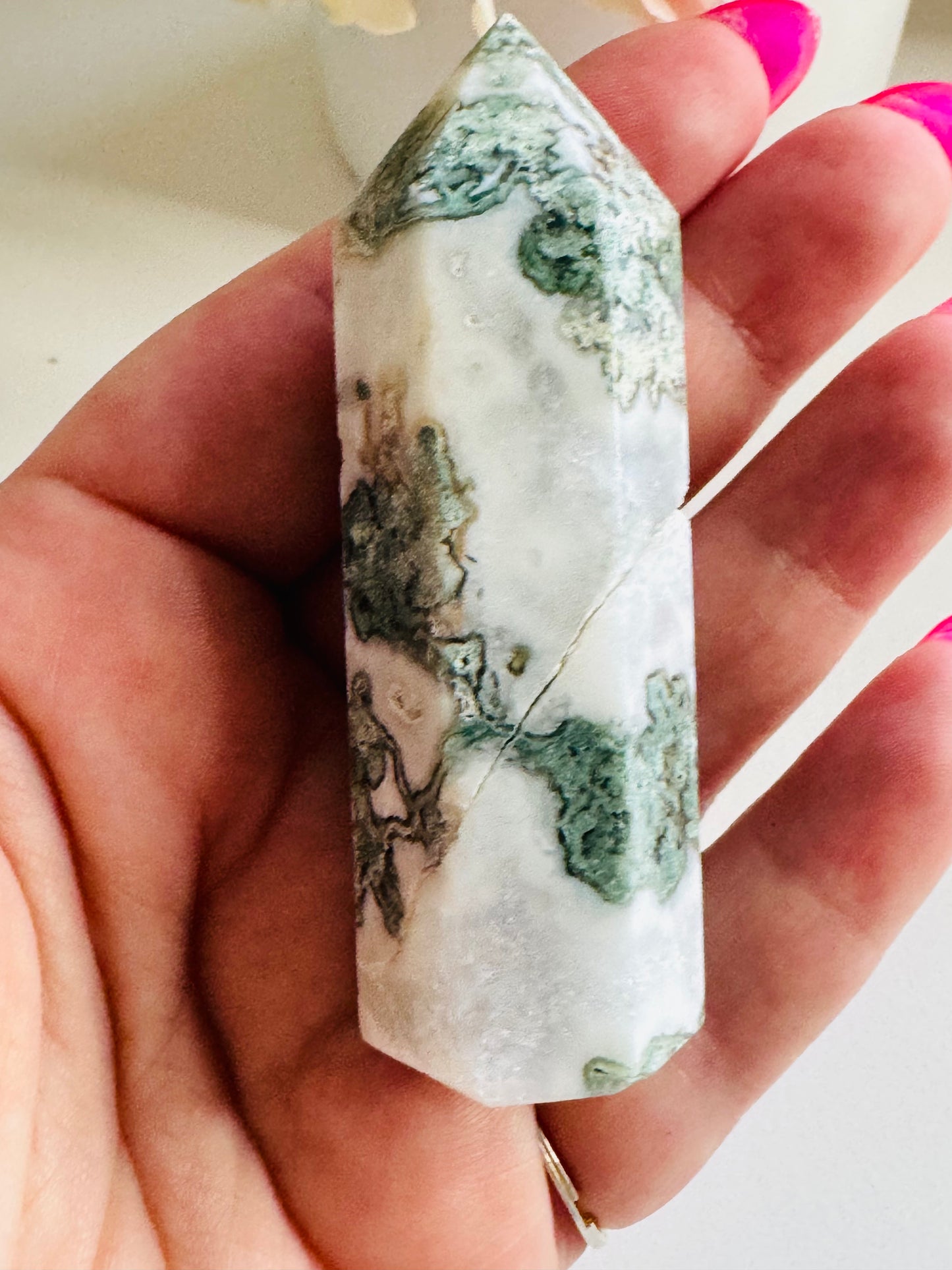 Moss Agate Tower (low grade)