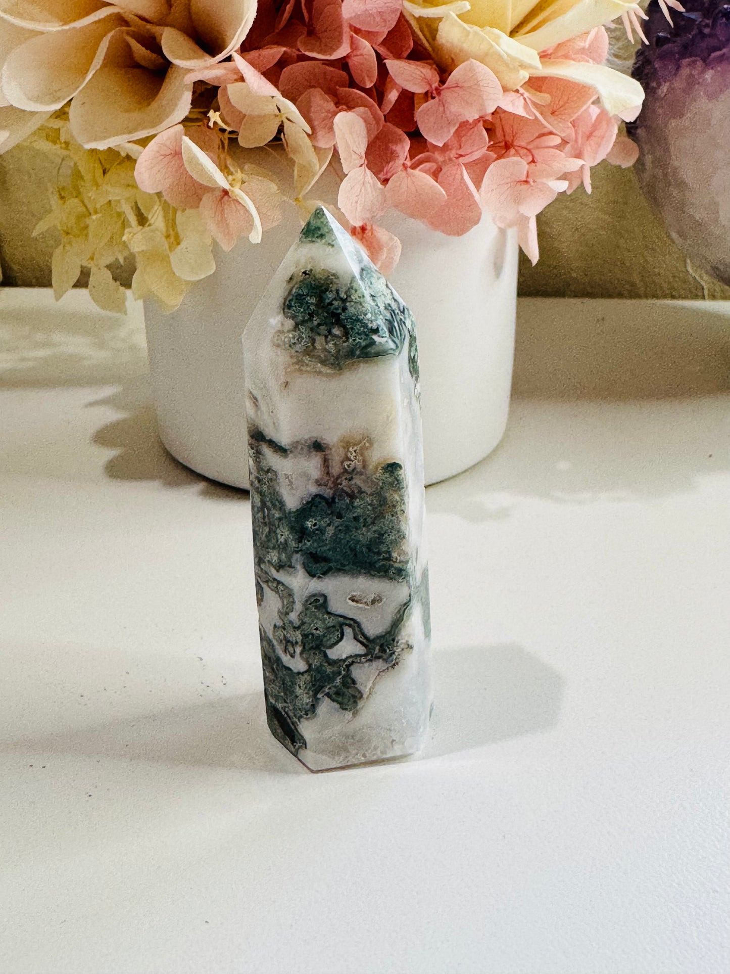 Moss Agate Tower (low grade)