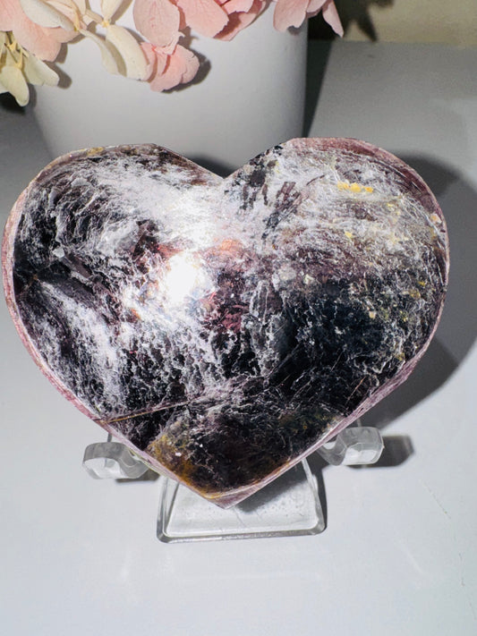 Purple Mica Heart