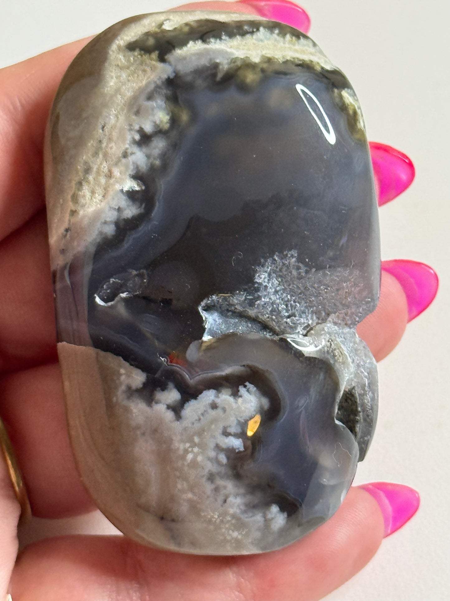 Volcano Agate Palm-stone - Low grade