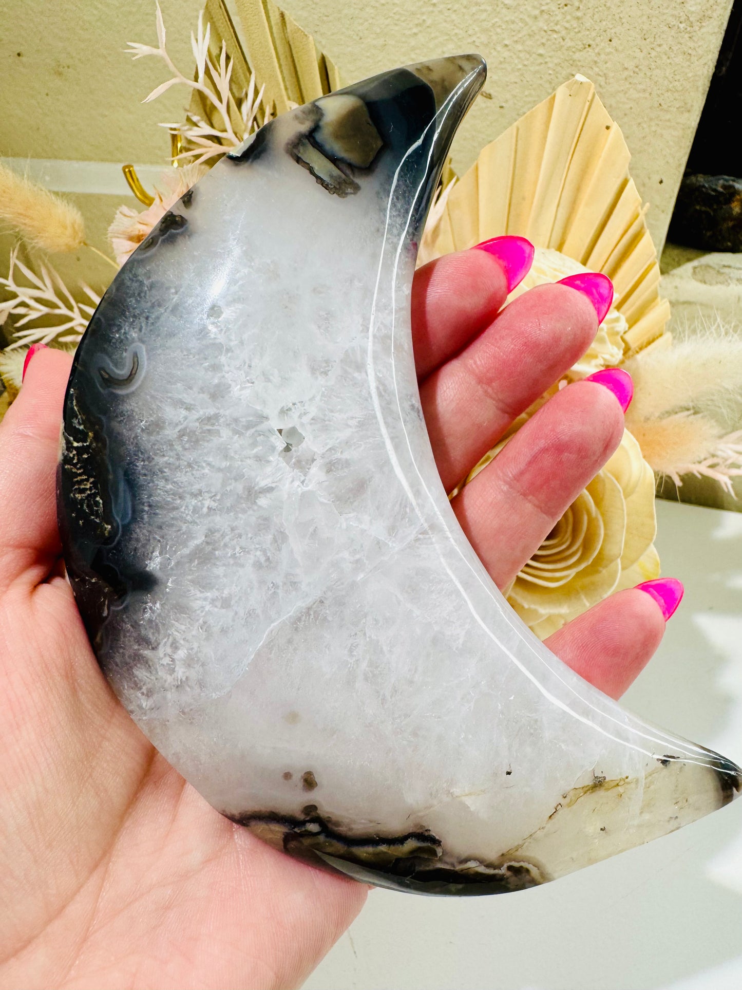 Volcano Agate Moon (low grade)