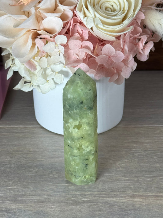 Prehnite with Epidote Generator Tower