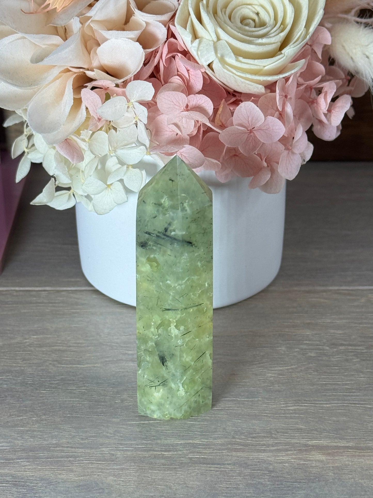 Prehnite with Epidote Generator Tower