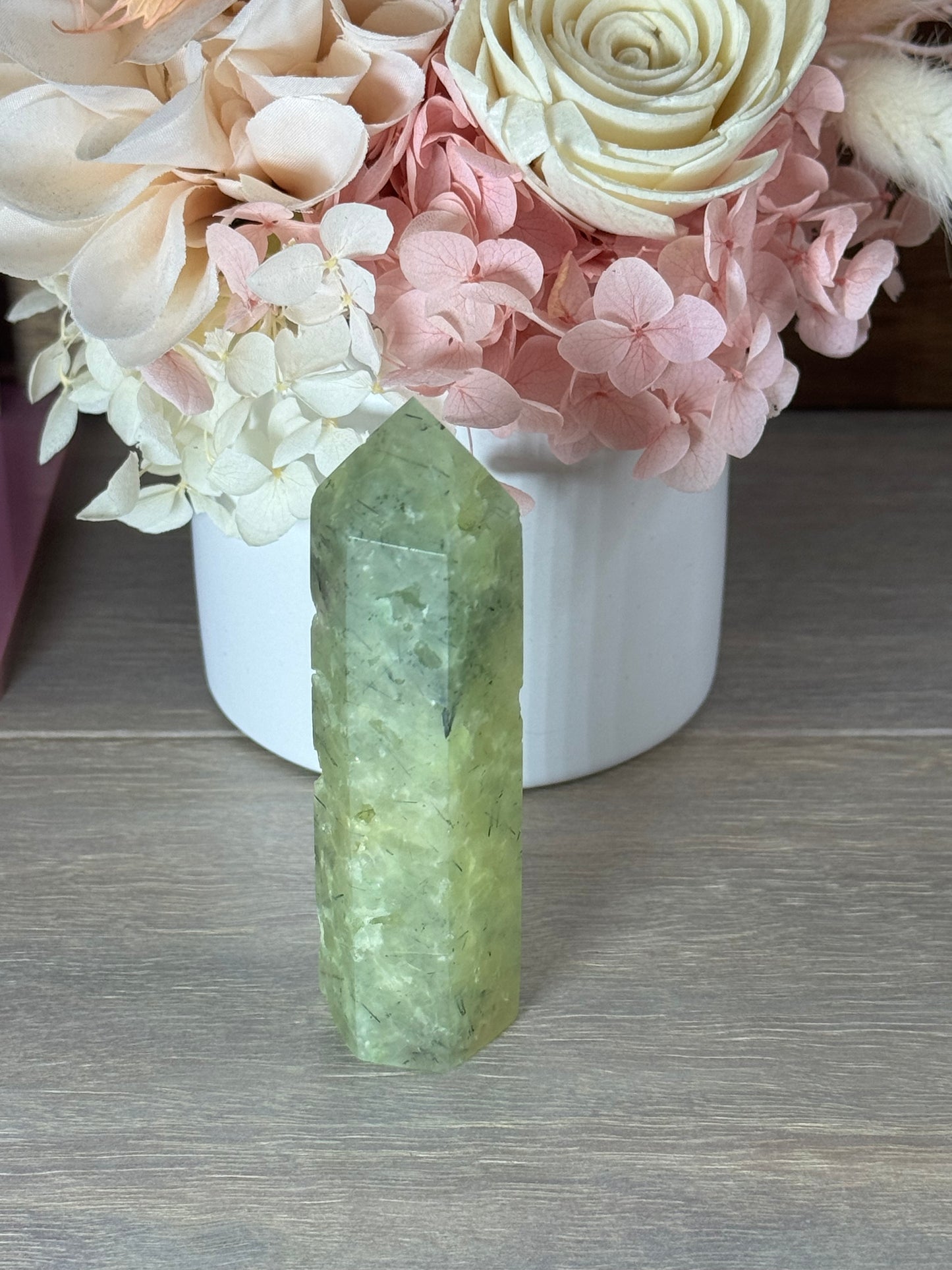 Prehnite with Epidote Generator Tower