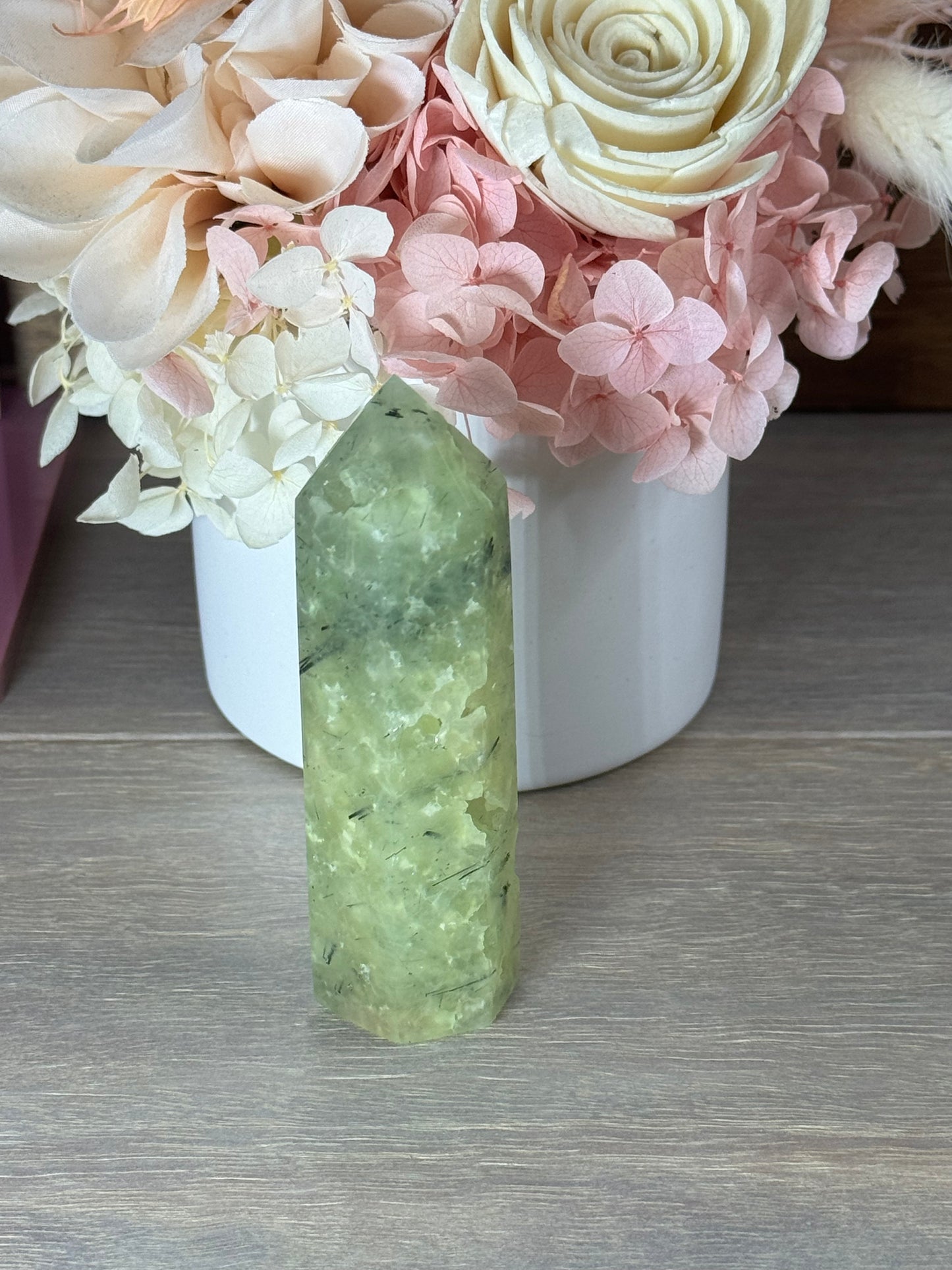 Prehnite with Epidote Generator Tower