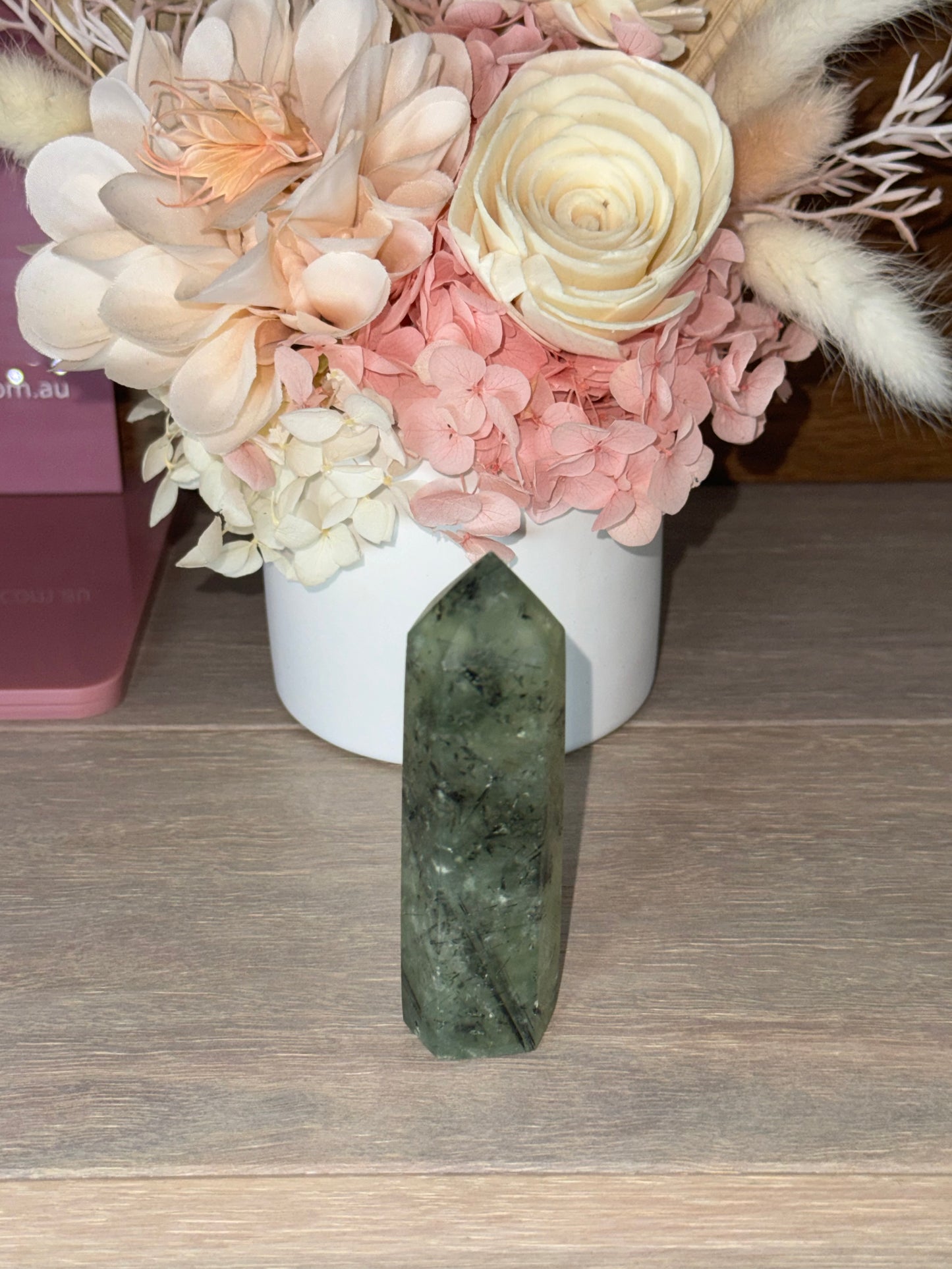 Prehnite with Epidote Generator Tower