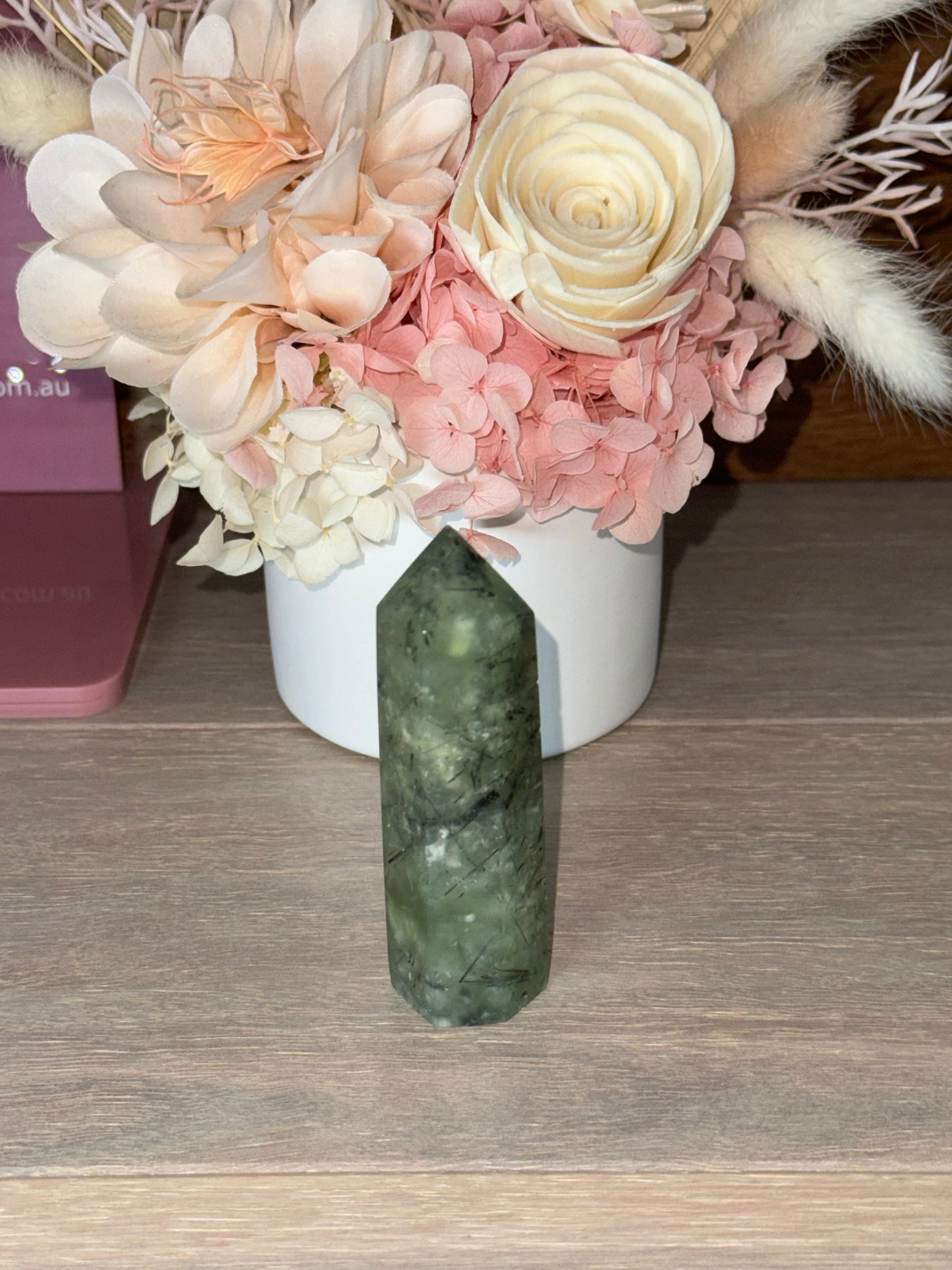 Prehnite with Epidote Generator Tower