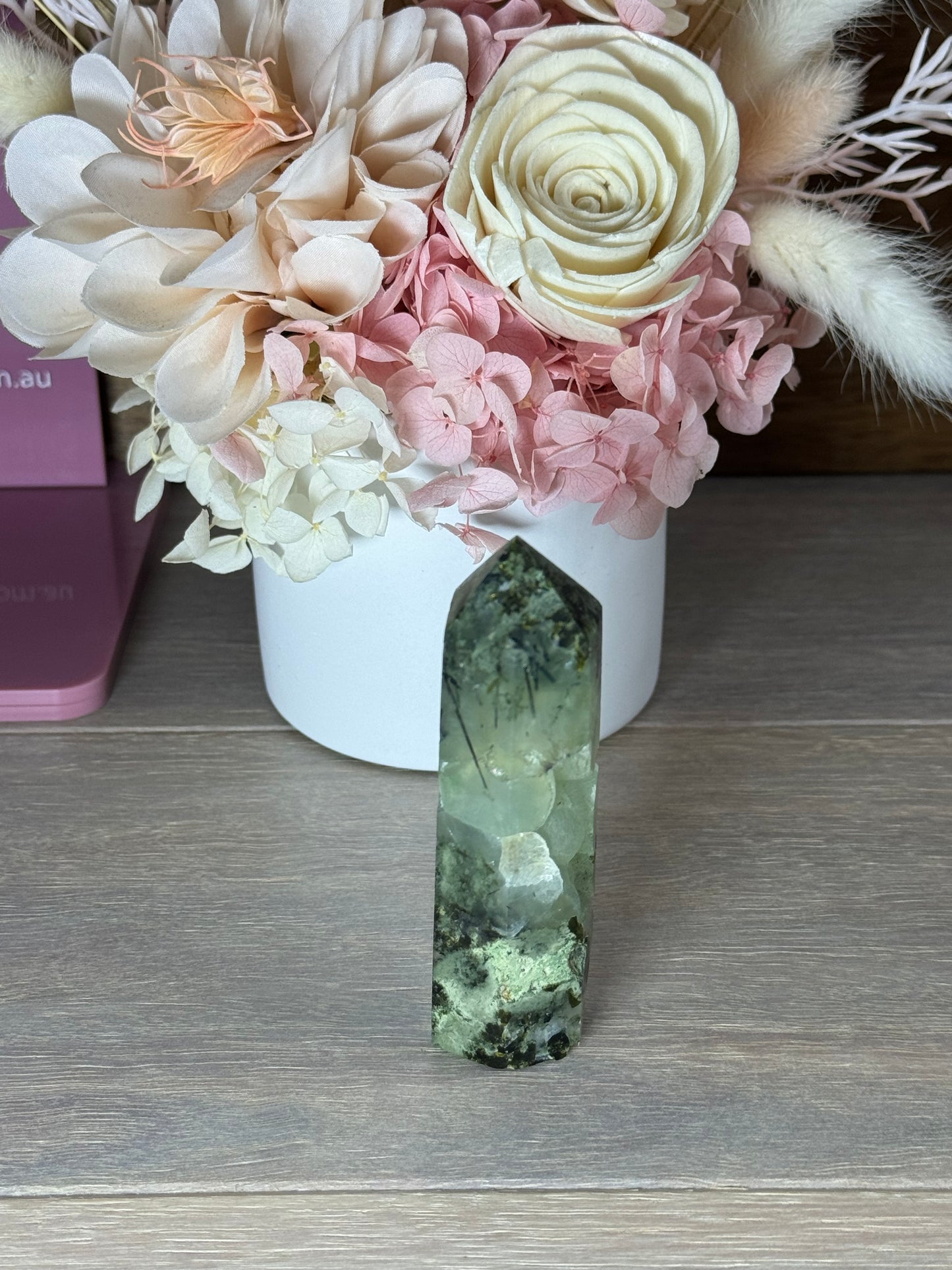 Prehnite with Epidote Generator Tower