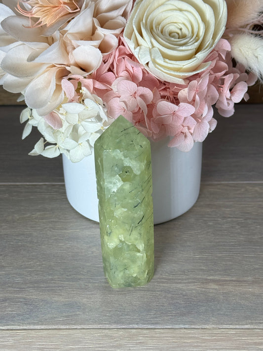 Prehnite with Epidote Generator Tower