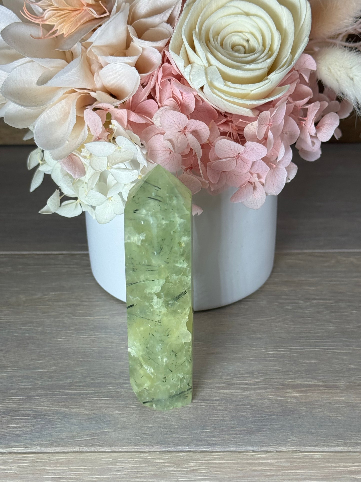 Prehnite with Epidote Generator Tower