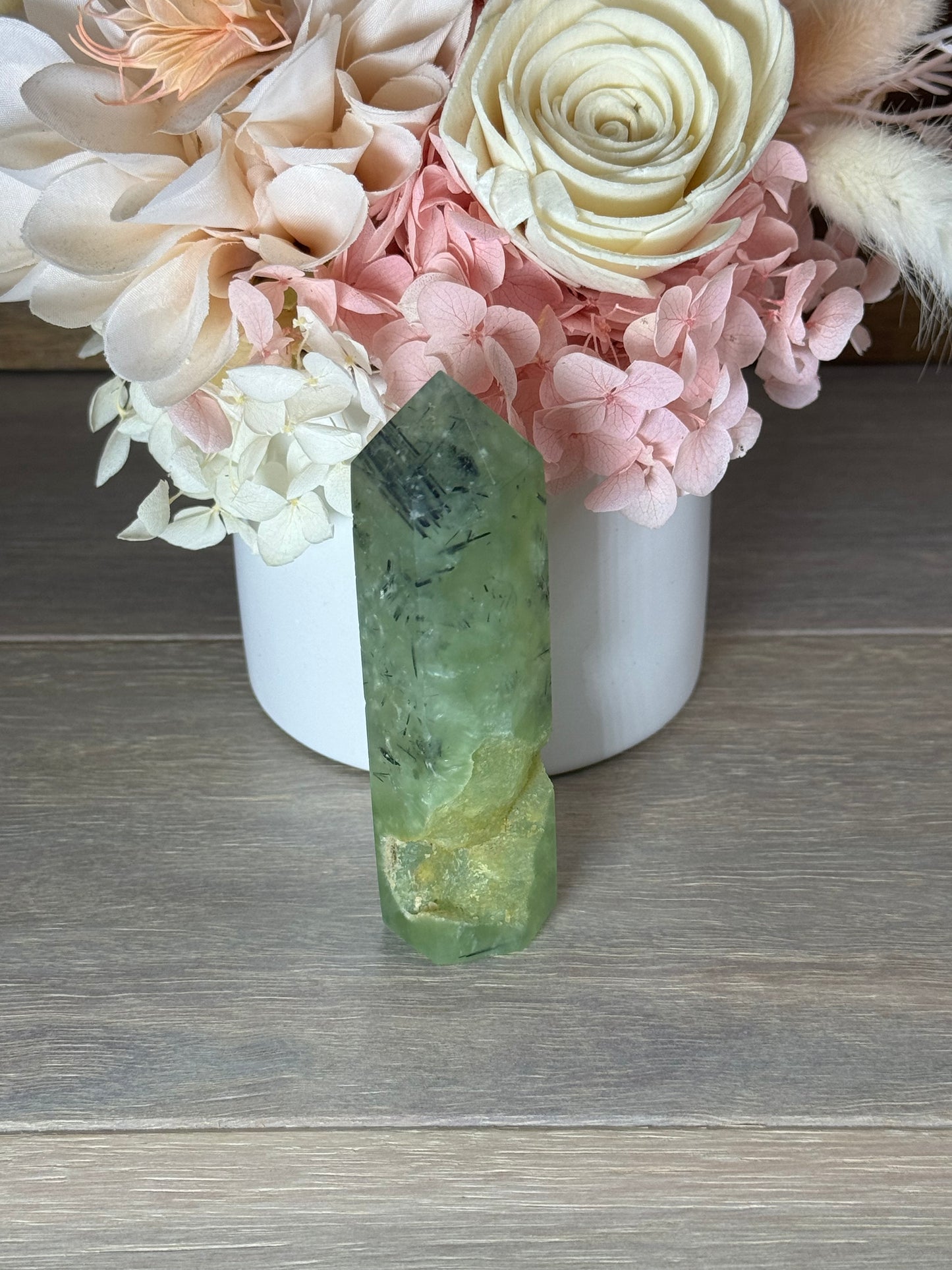 Prehnite with Epidote Generator Tower