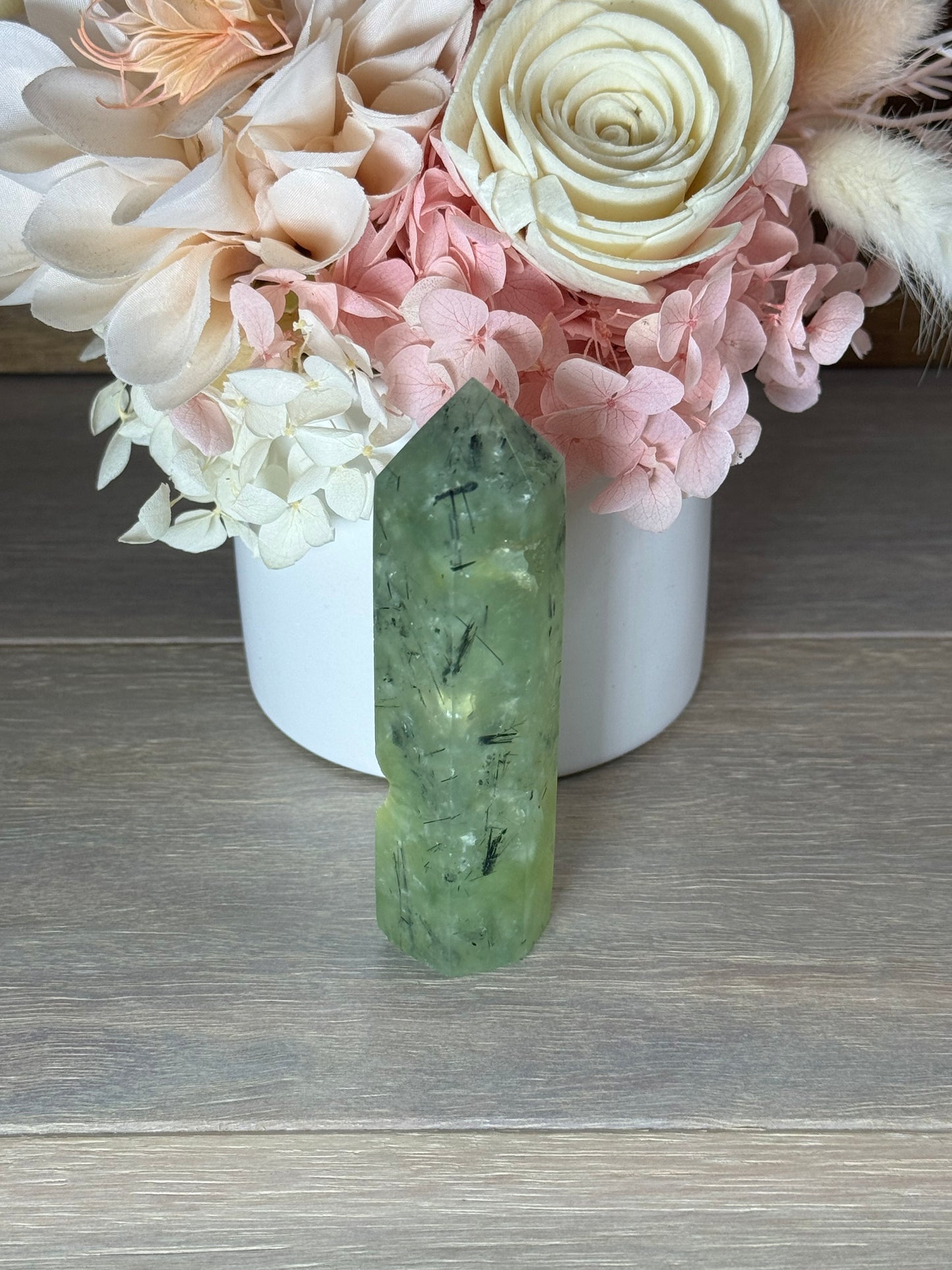 Prehnite with Epidote Generator Tower