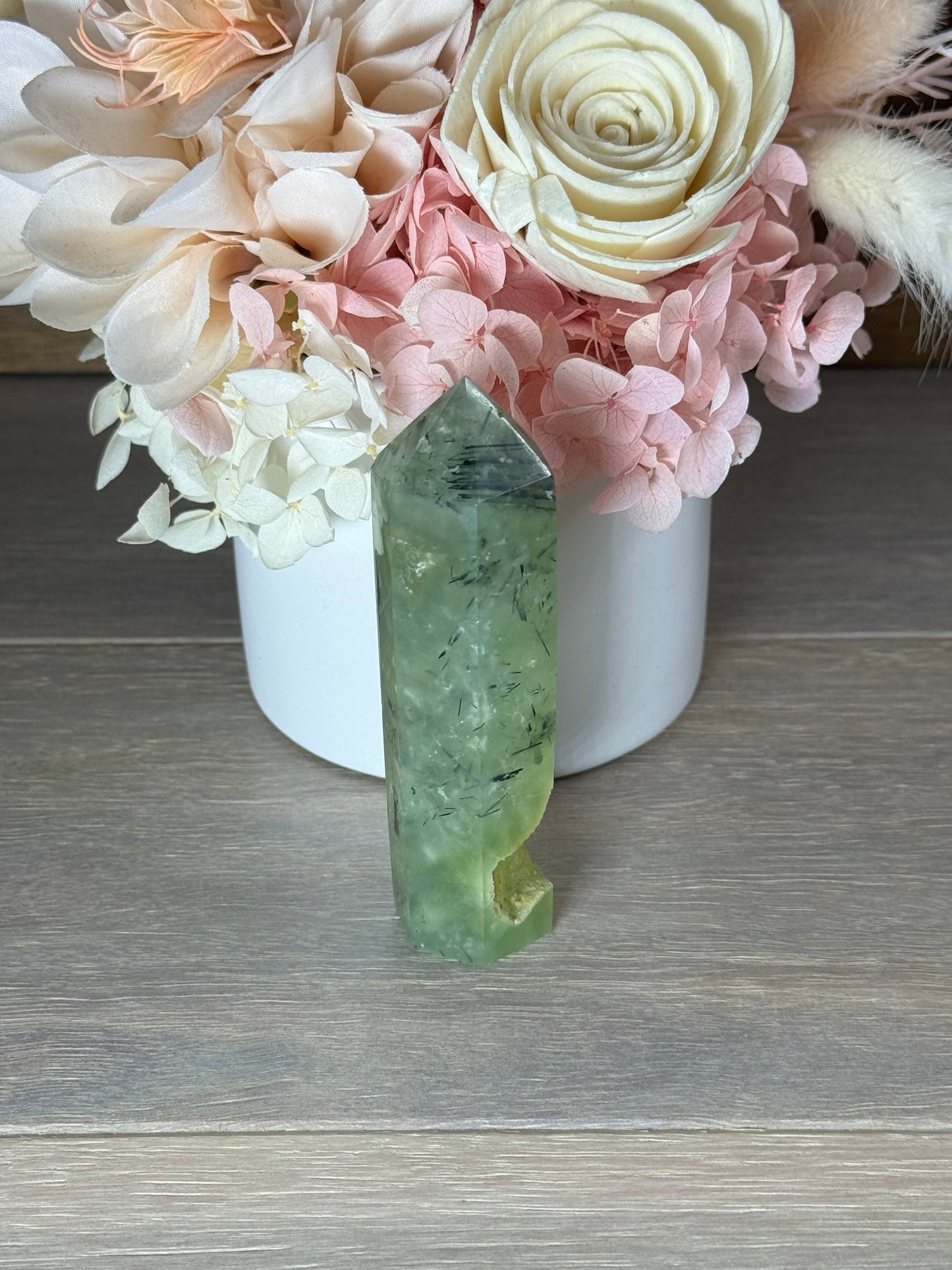 Prehnite with Epidote Generator Tower