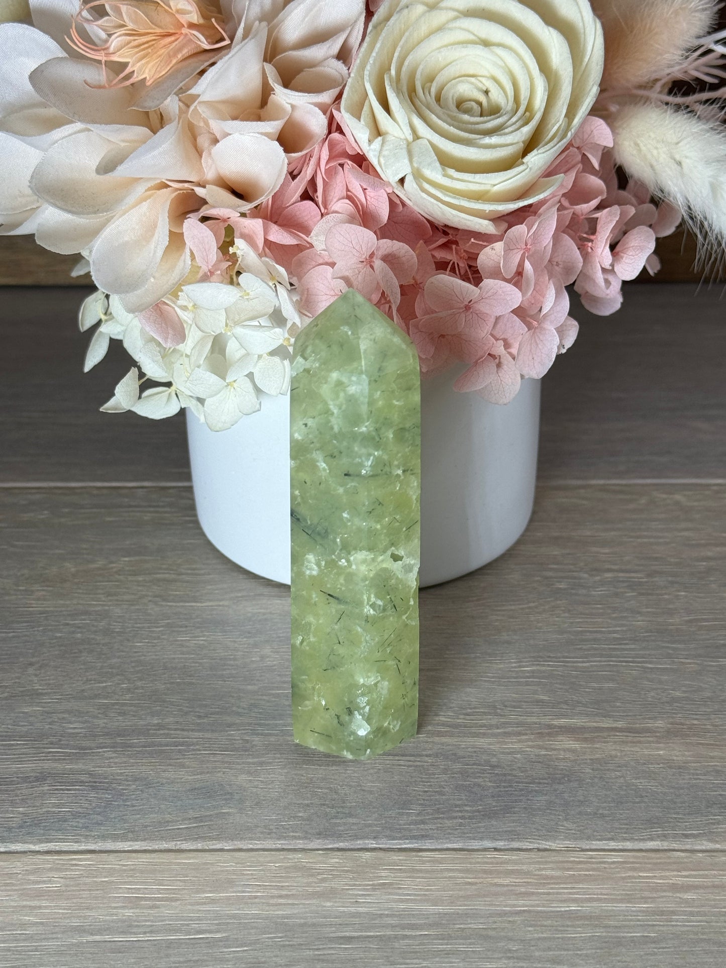 Prehnite with Epidote Generator Tower