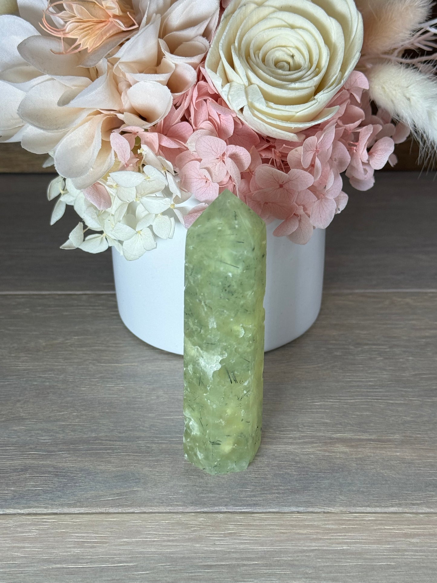 Prehnite with Epidote Generator Tower