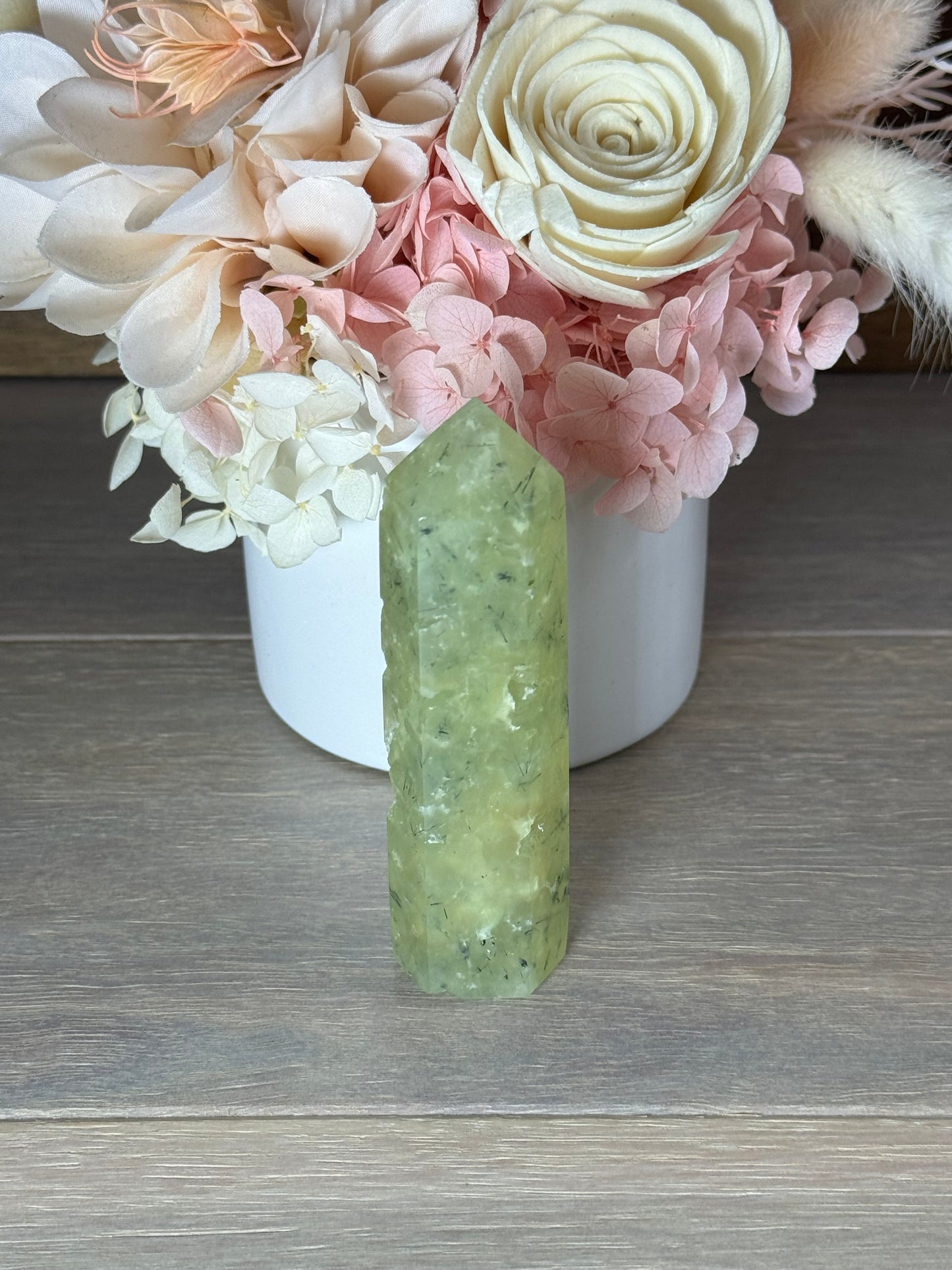 Prehnite with Epidote Generator Tower