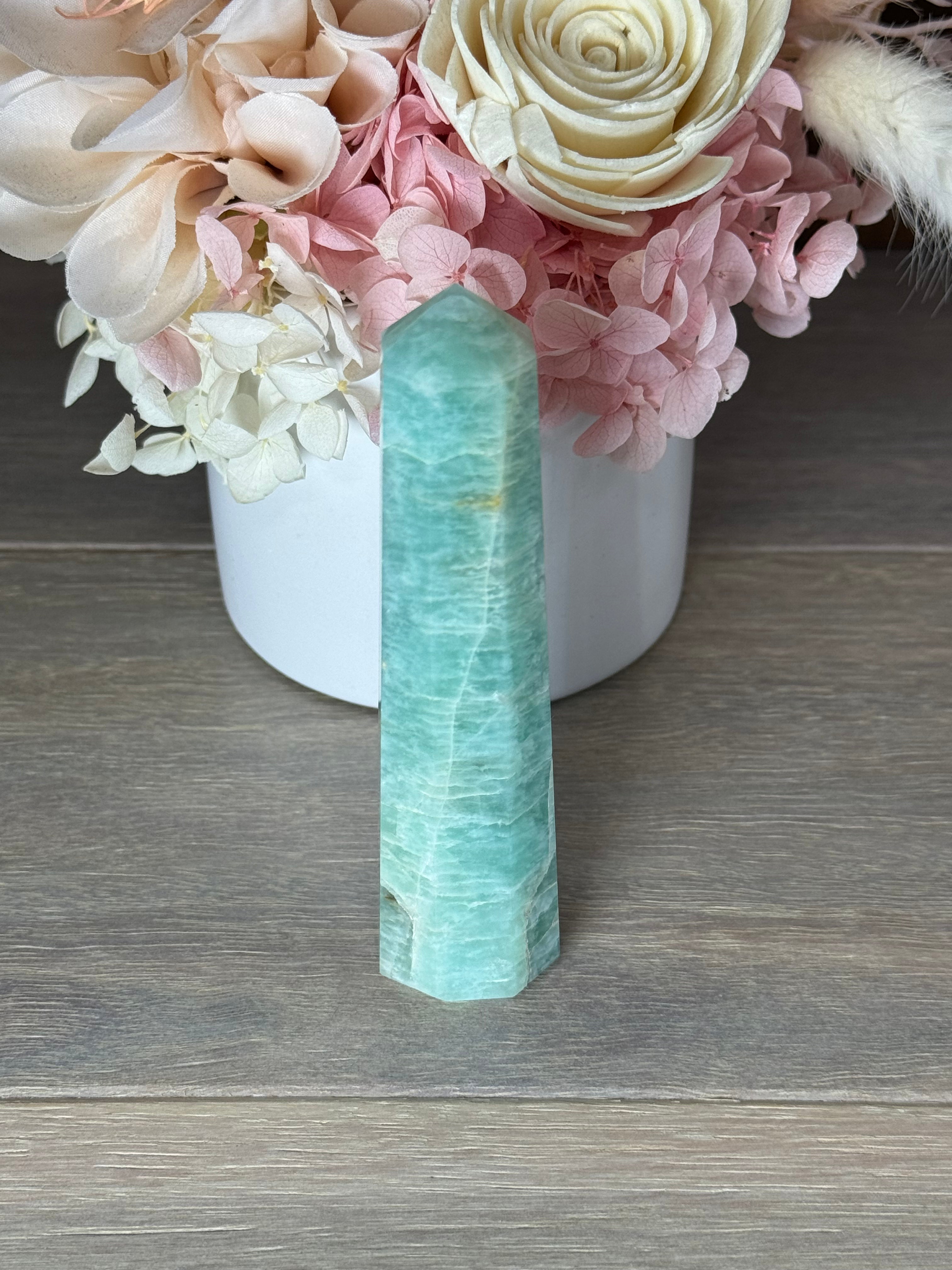 Amazonite Generator Tower (B grade) – The Archer Collection Crystals