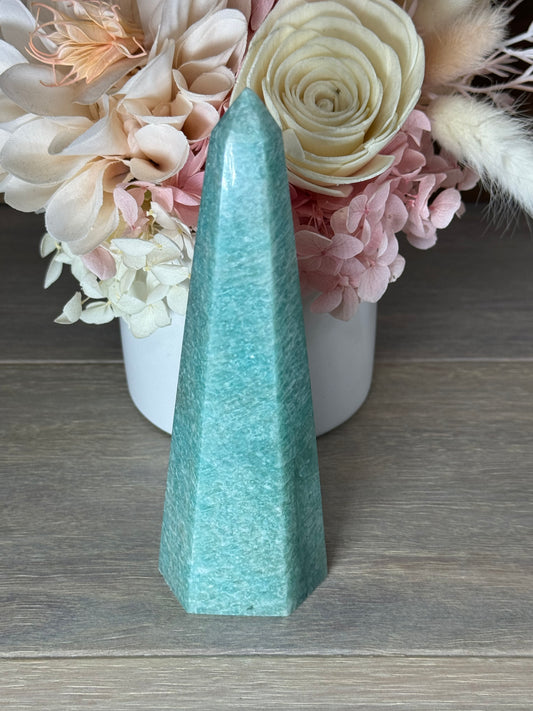 Amazonite Obelisk with Flash