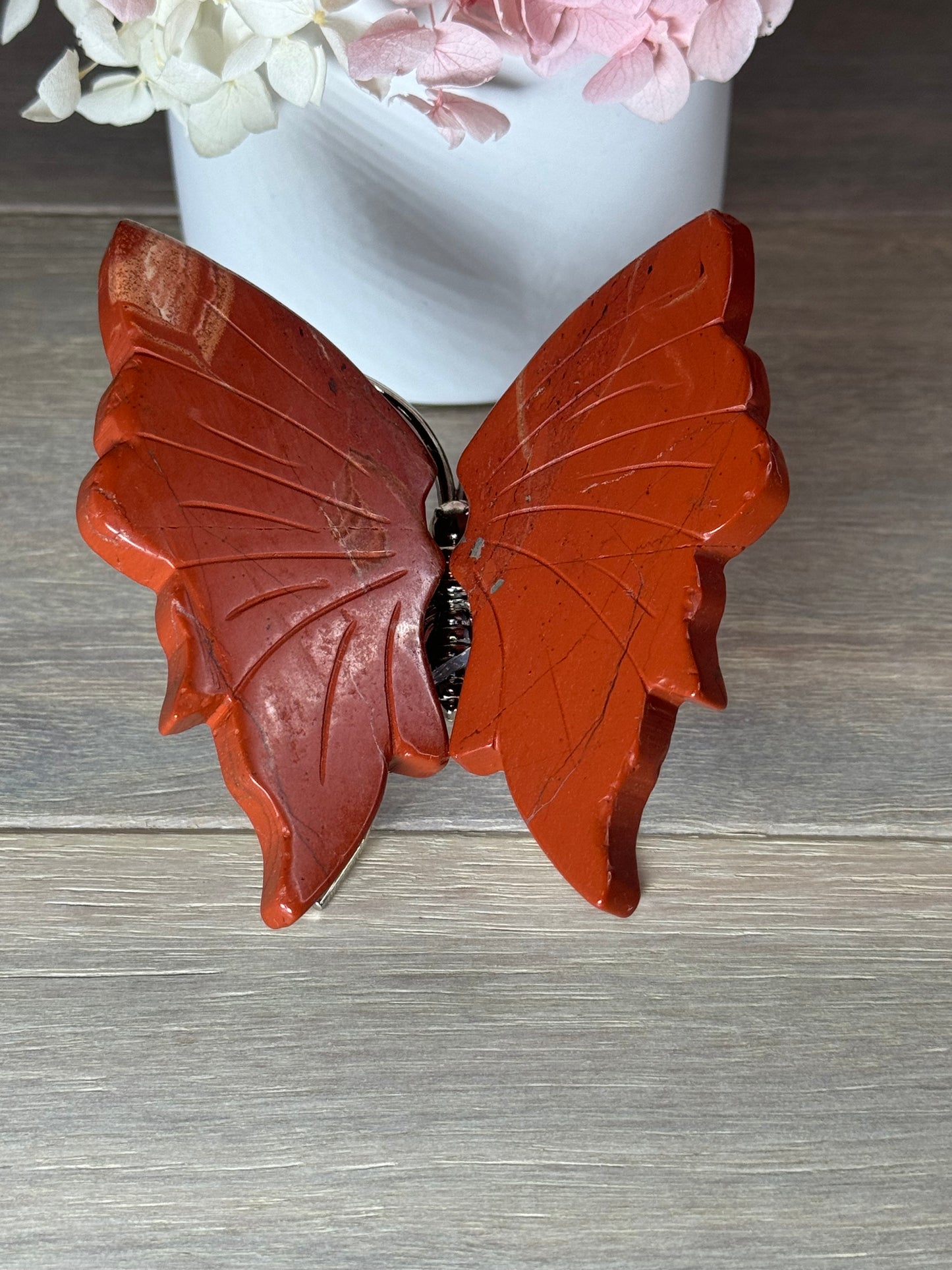 Red Jasper Freestanding Butterfly