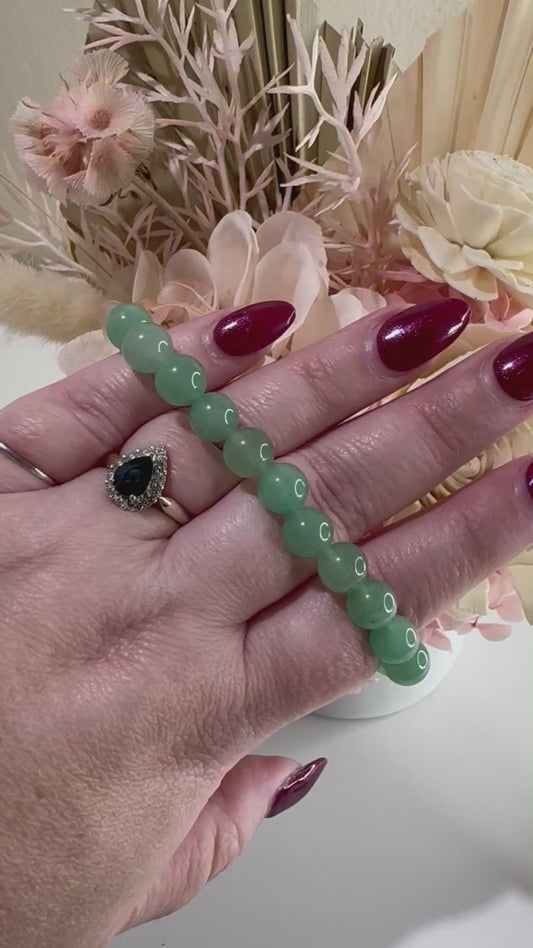Green Aventurine 8mm Bead Bracelet