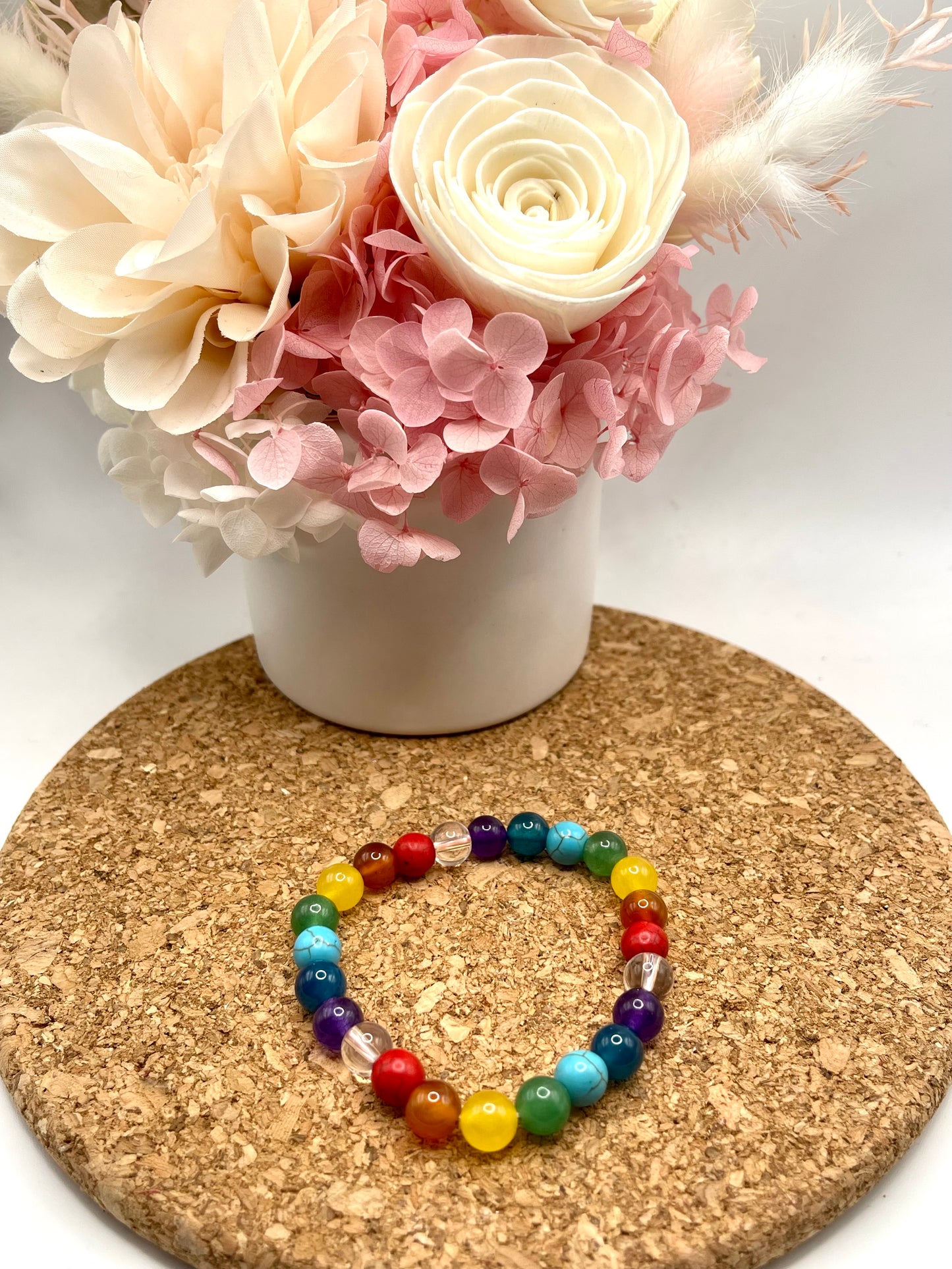 Chakra 8mm Bead Bracelet