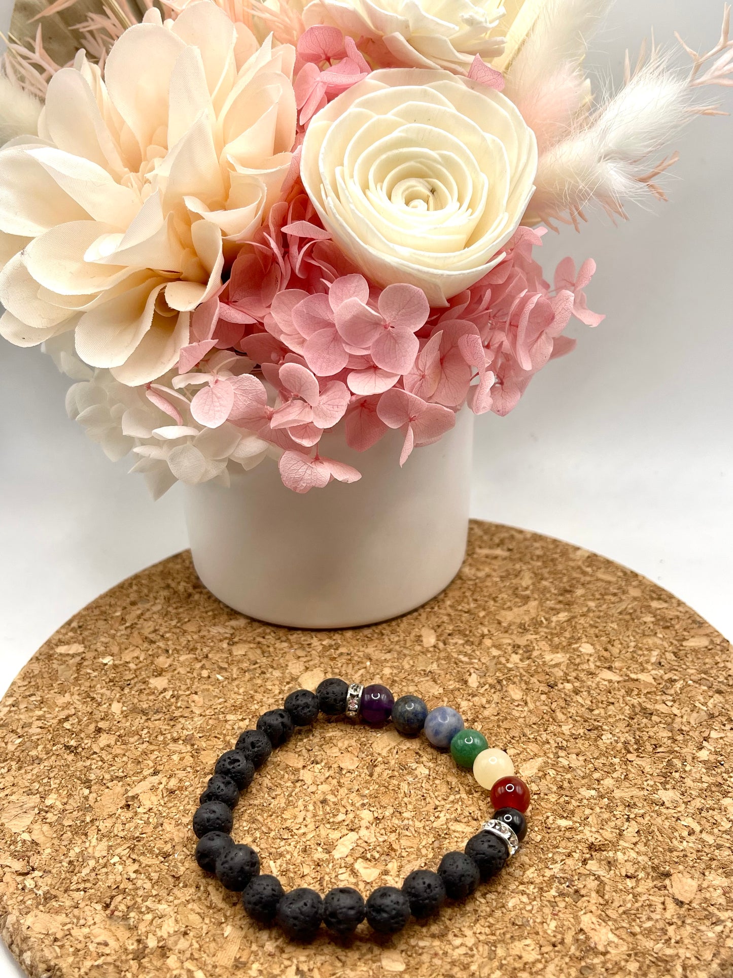 Lava Chakra 8mm Bead Bracelet