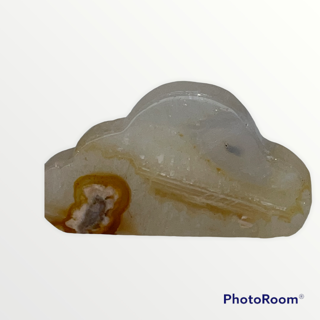 Flower Agate Cloud Carving (Cherry Blossom Agate)