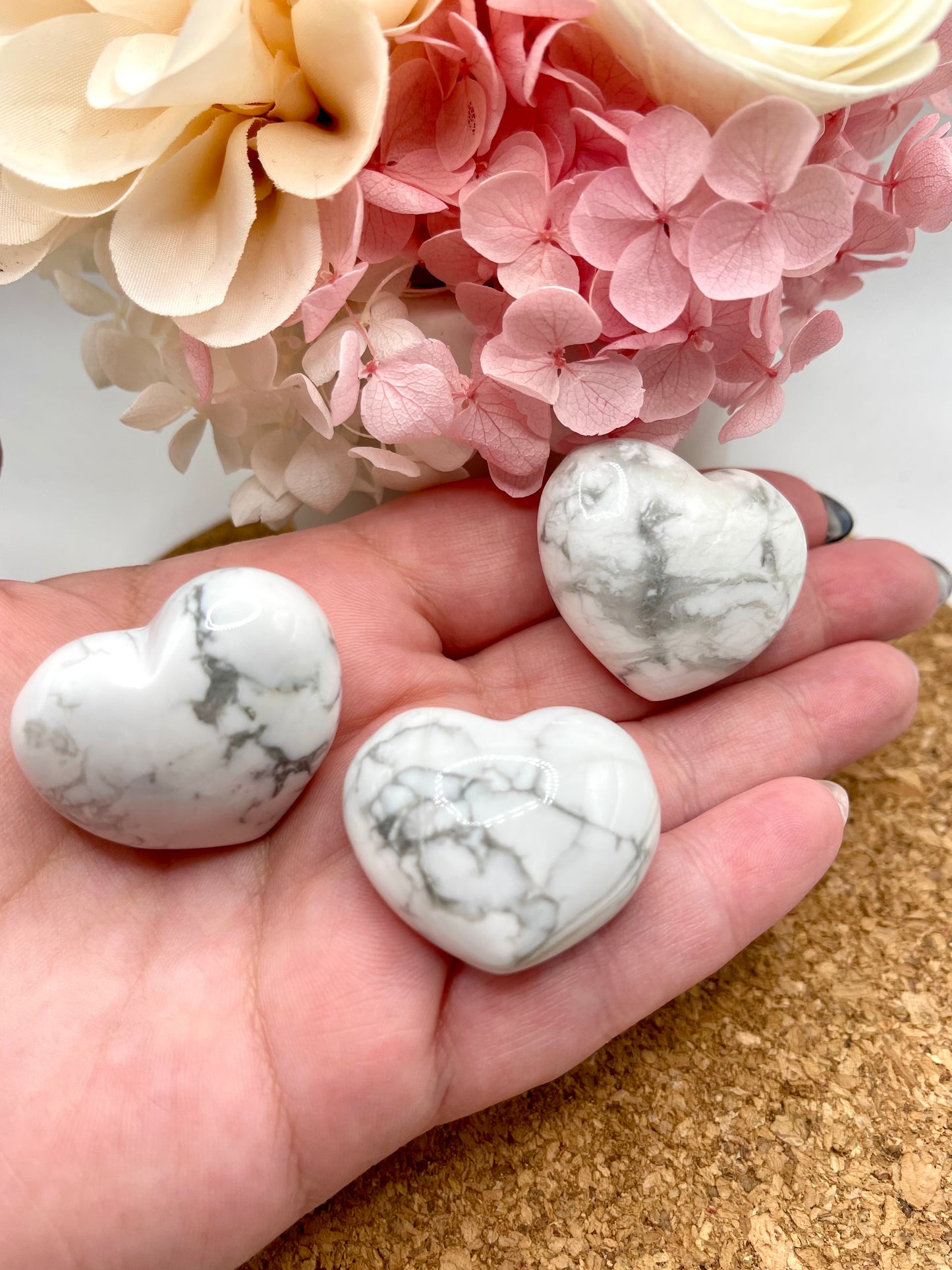 Howlite Heart