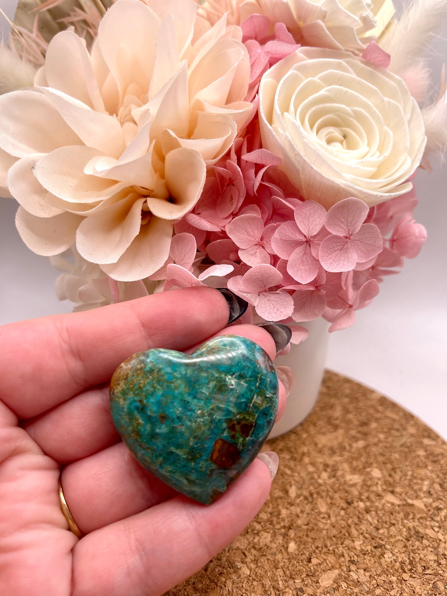 Chrysocolla Heart