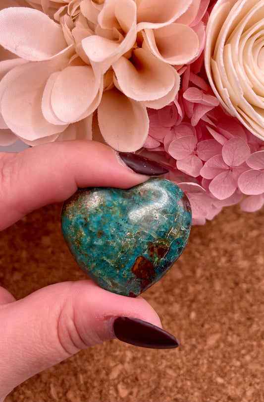 Chrysocolla Heart