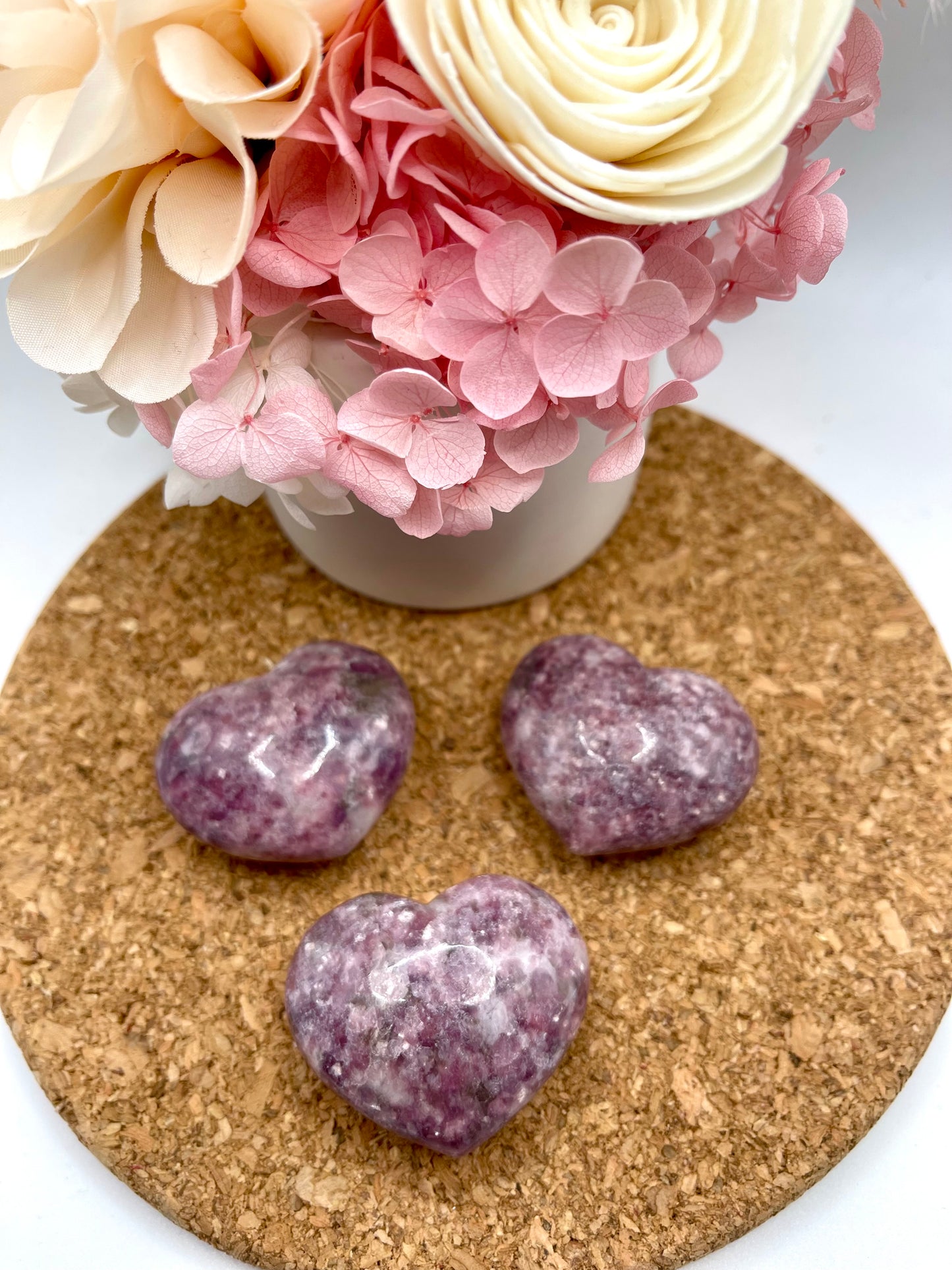 Lepidolite Heart