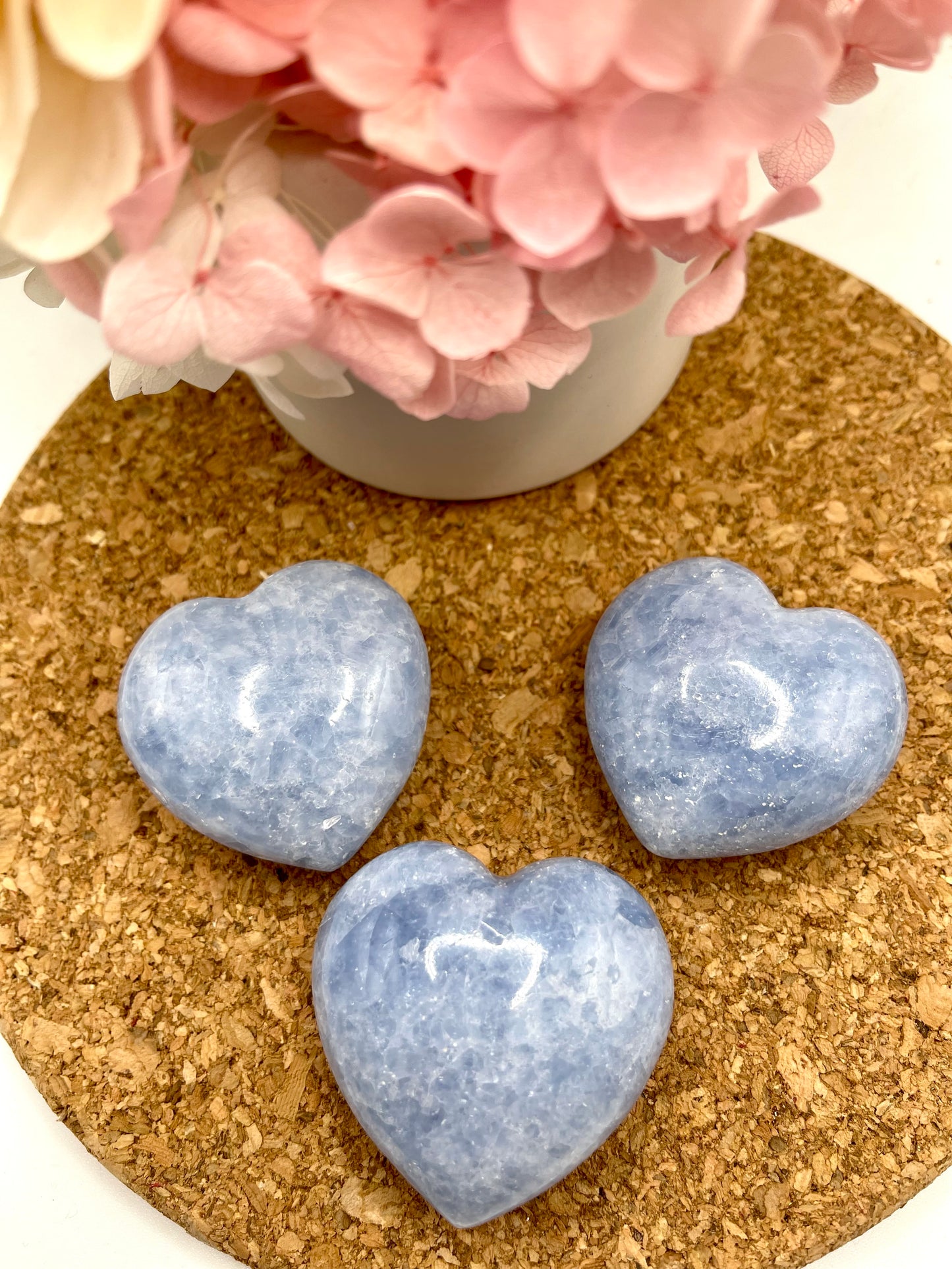 Blue Calcite Heart